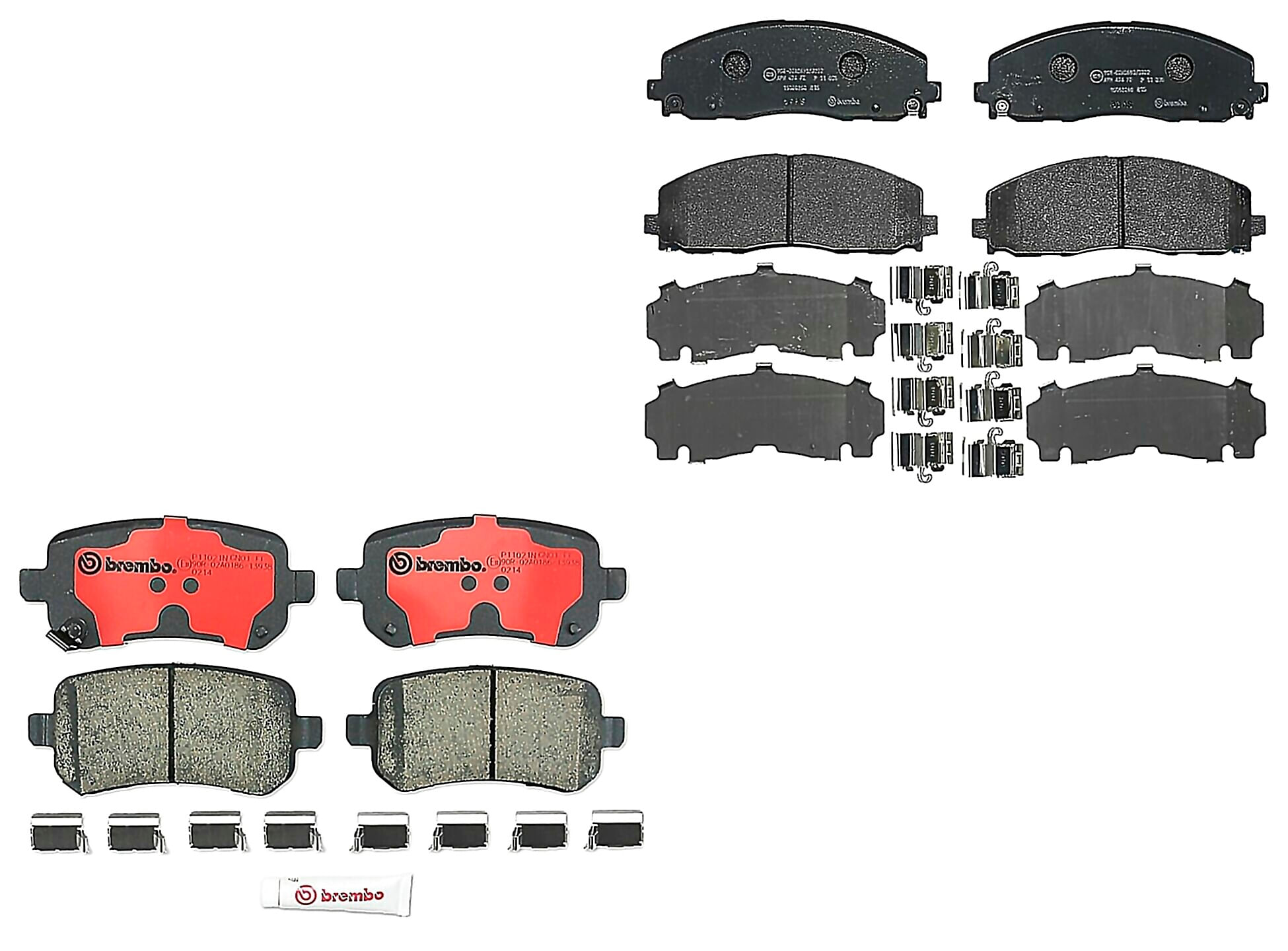 Kit De Balatas Bajos Metales Delanteras y Traseras