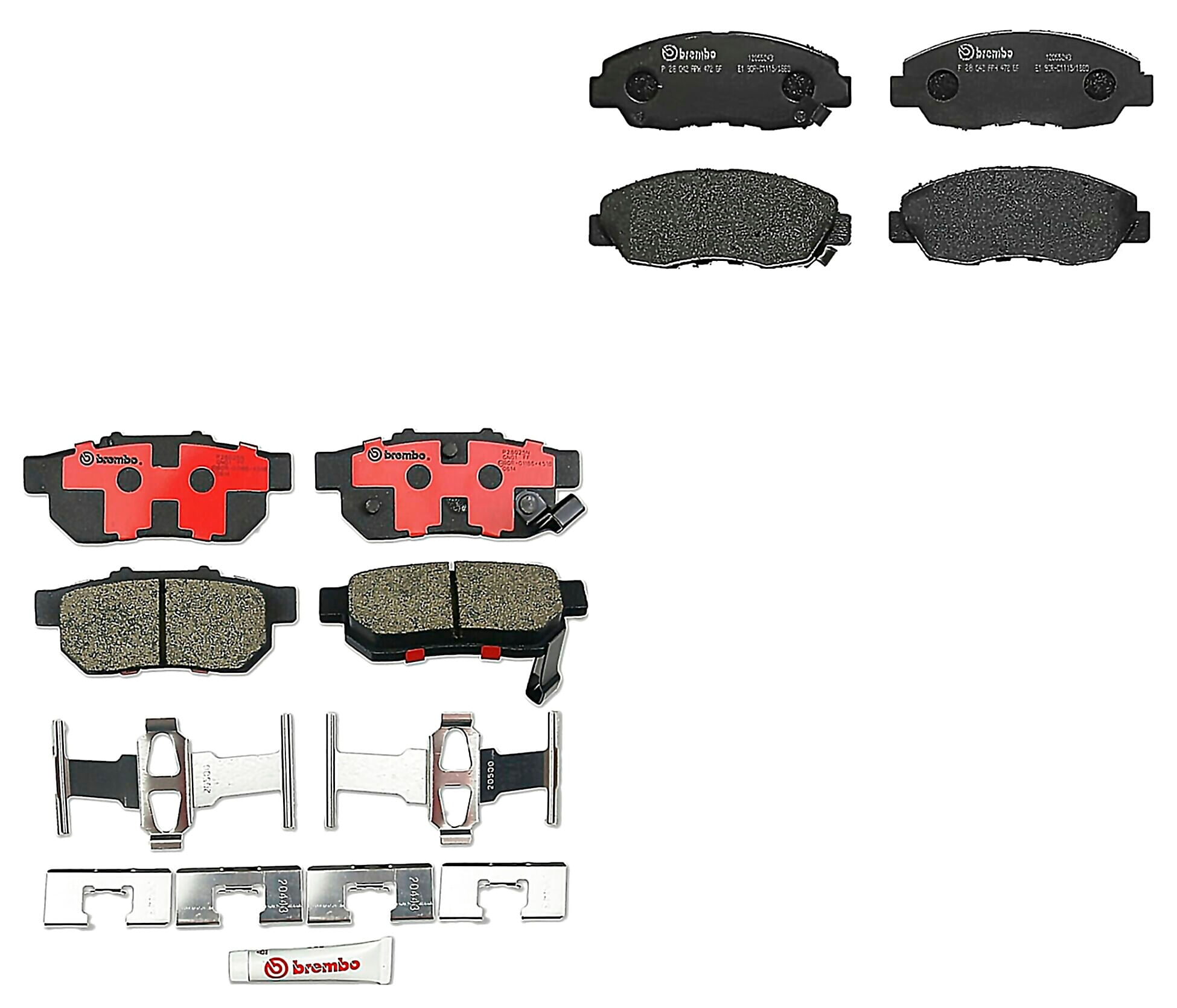 Kit De Balatas Bajos Metales Delanteras y Traseras