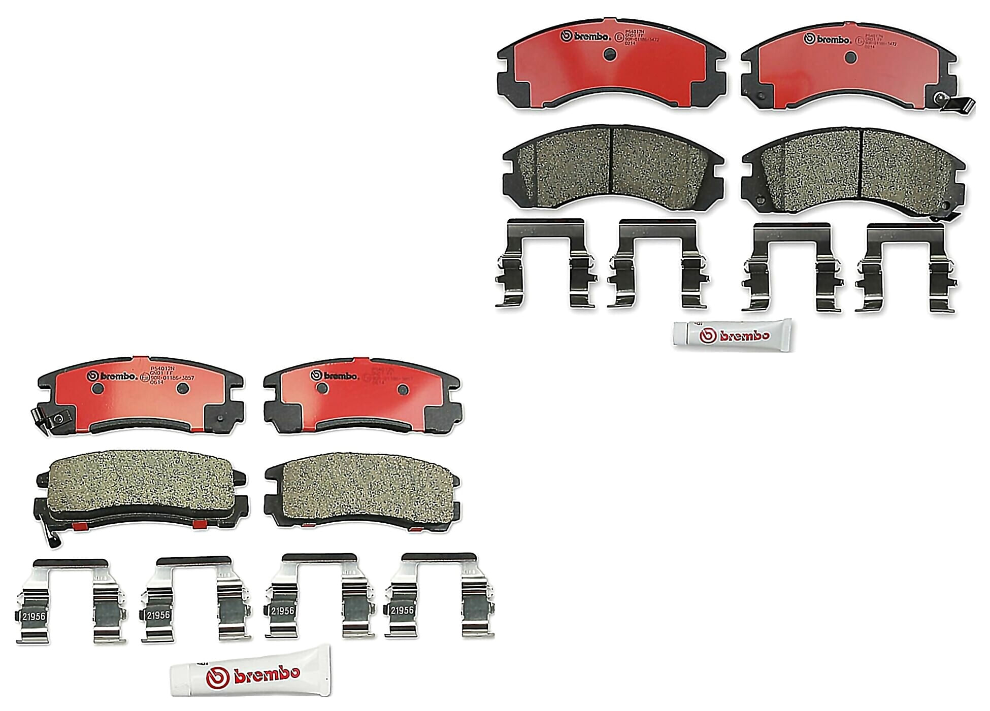 Kit De Balatas Bajos Metales Delanteras y Traseras