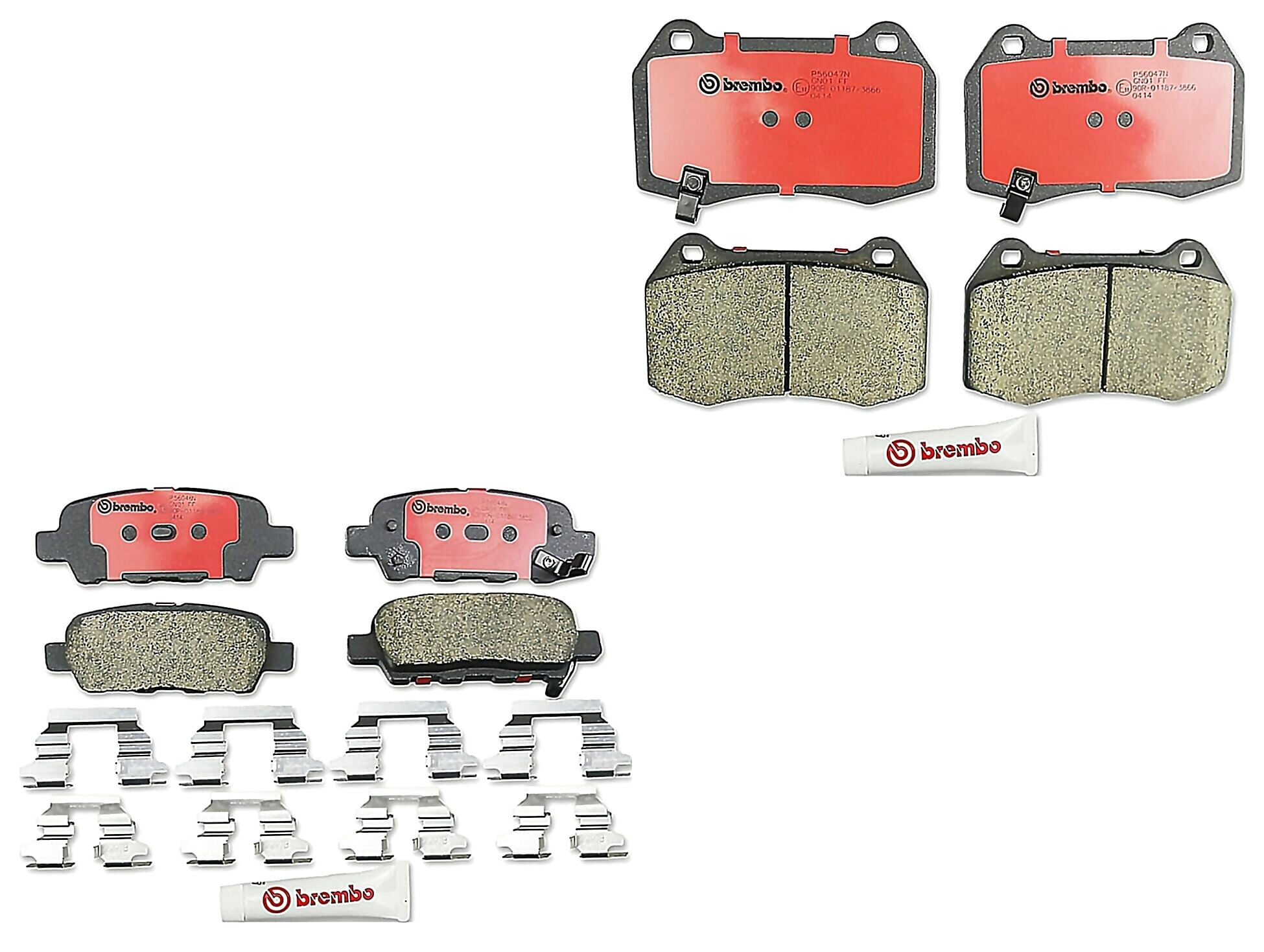 Kit De Balatas Bajos Metales Delanteras y Traseras