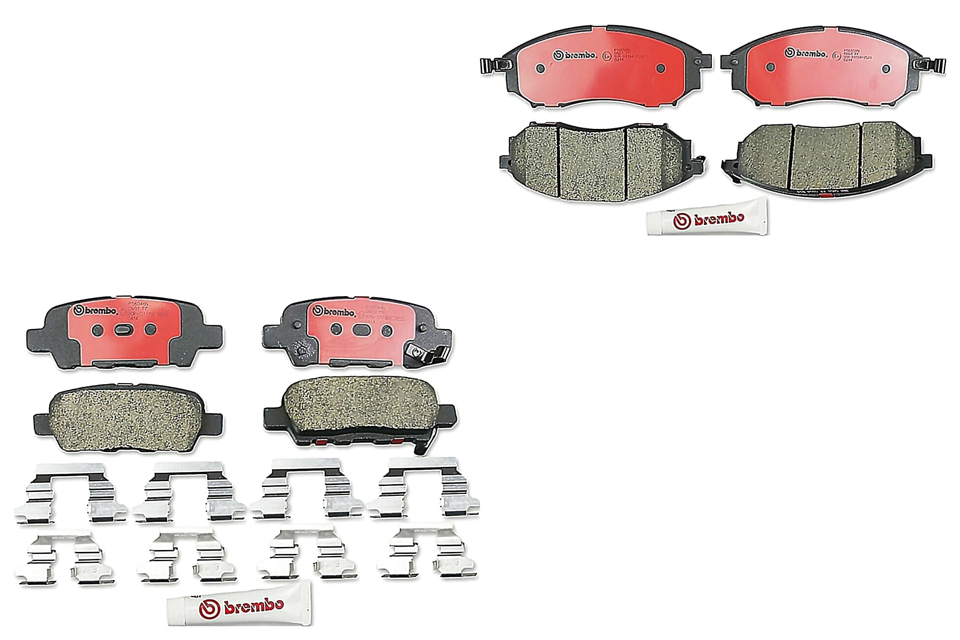 Kit De Balatas Bajos Metales Delanteras y Traseras