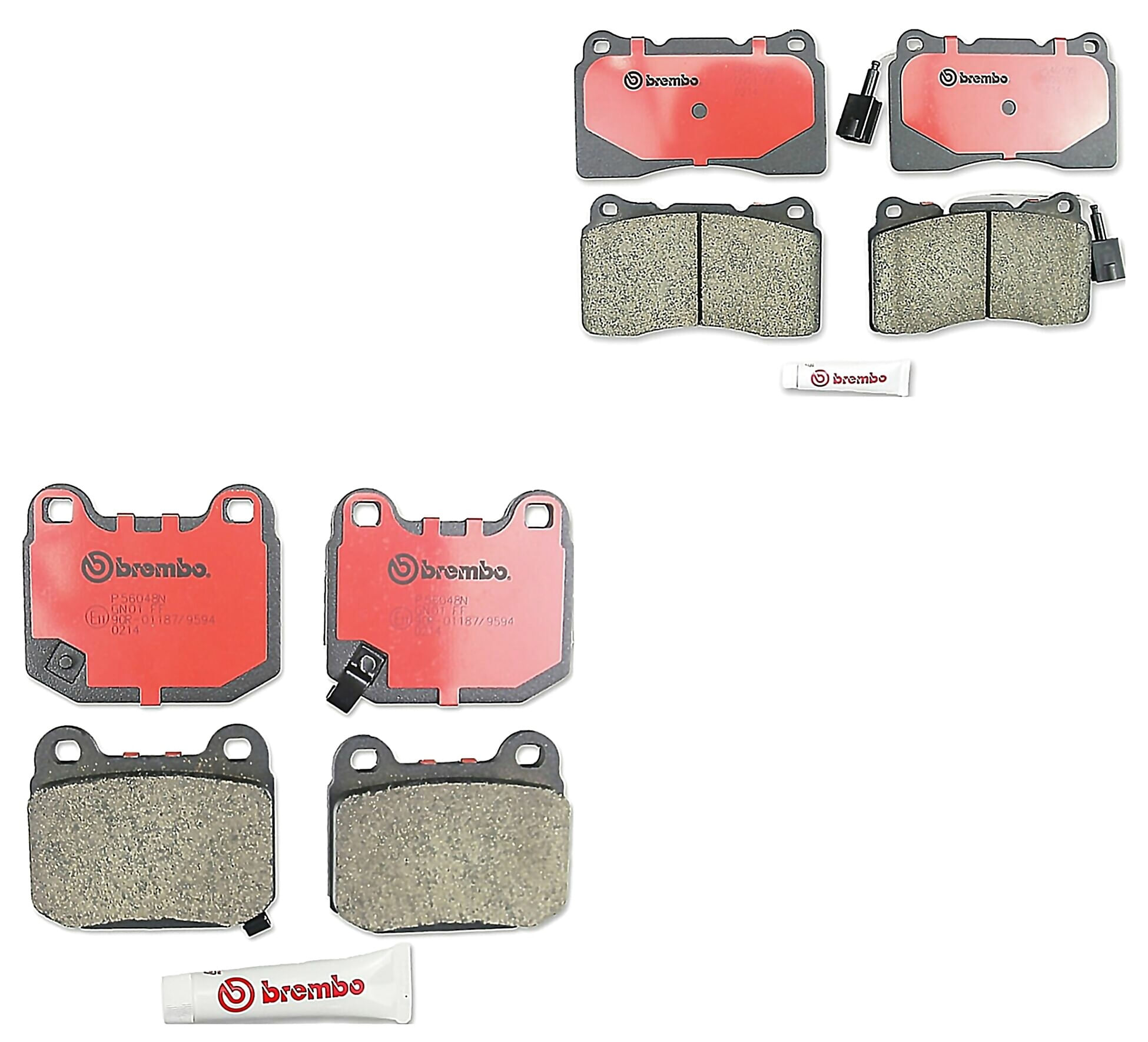 Kit De Balatas Bajos Metales Delanteras y Traseras