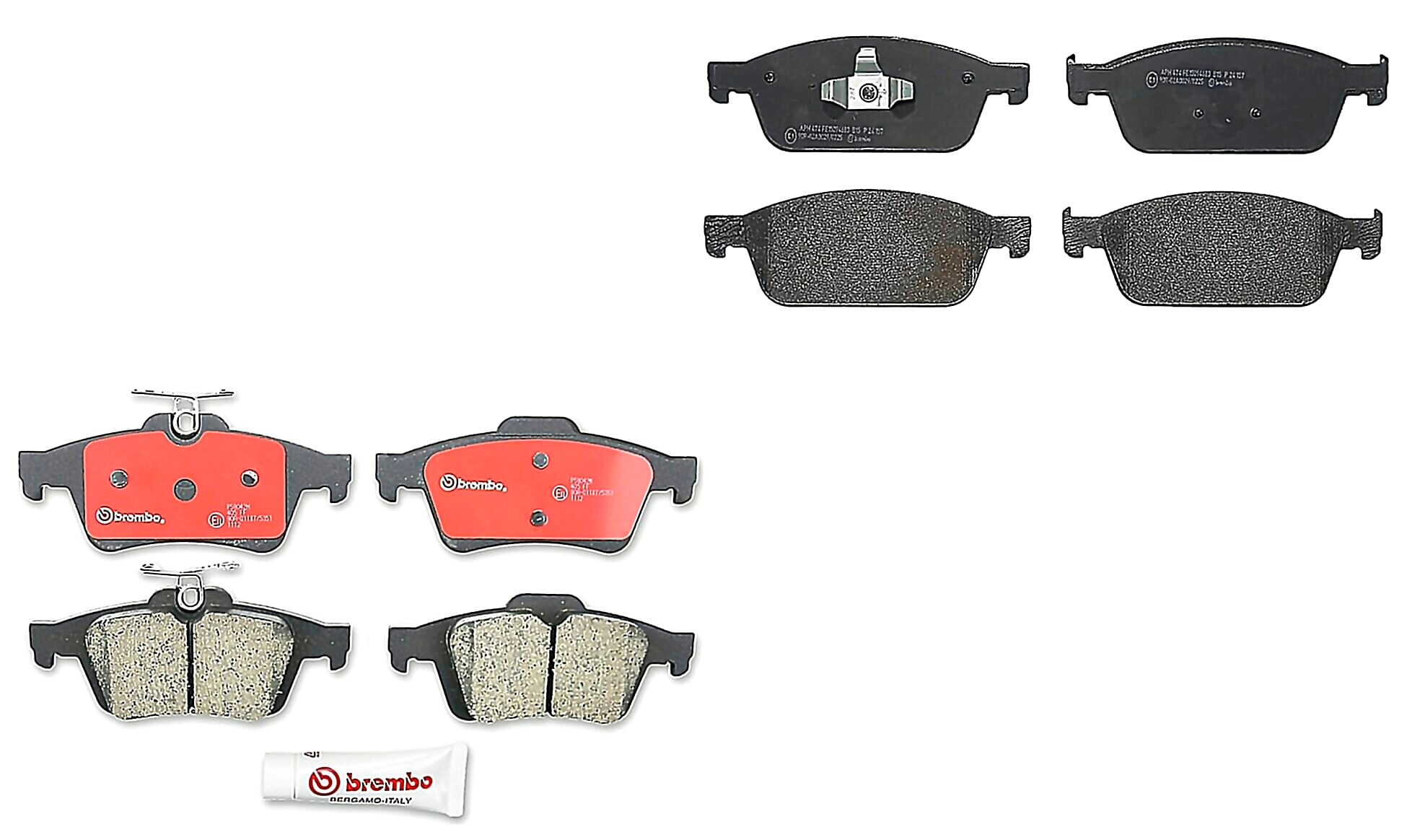 Kit De Balatas Bajos Metales Delanteras y Traseras