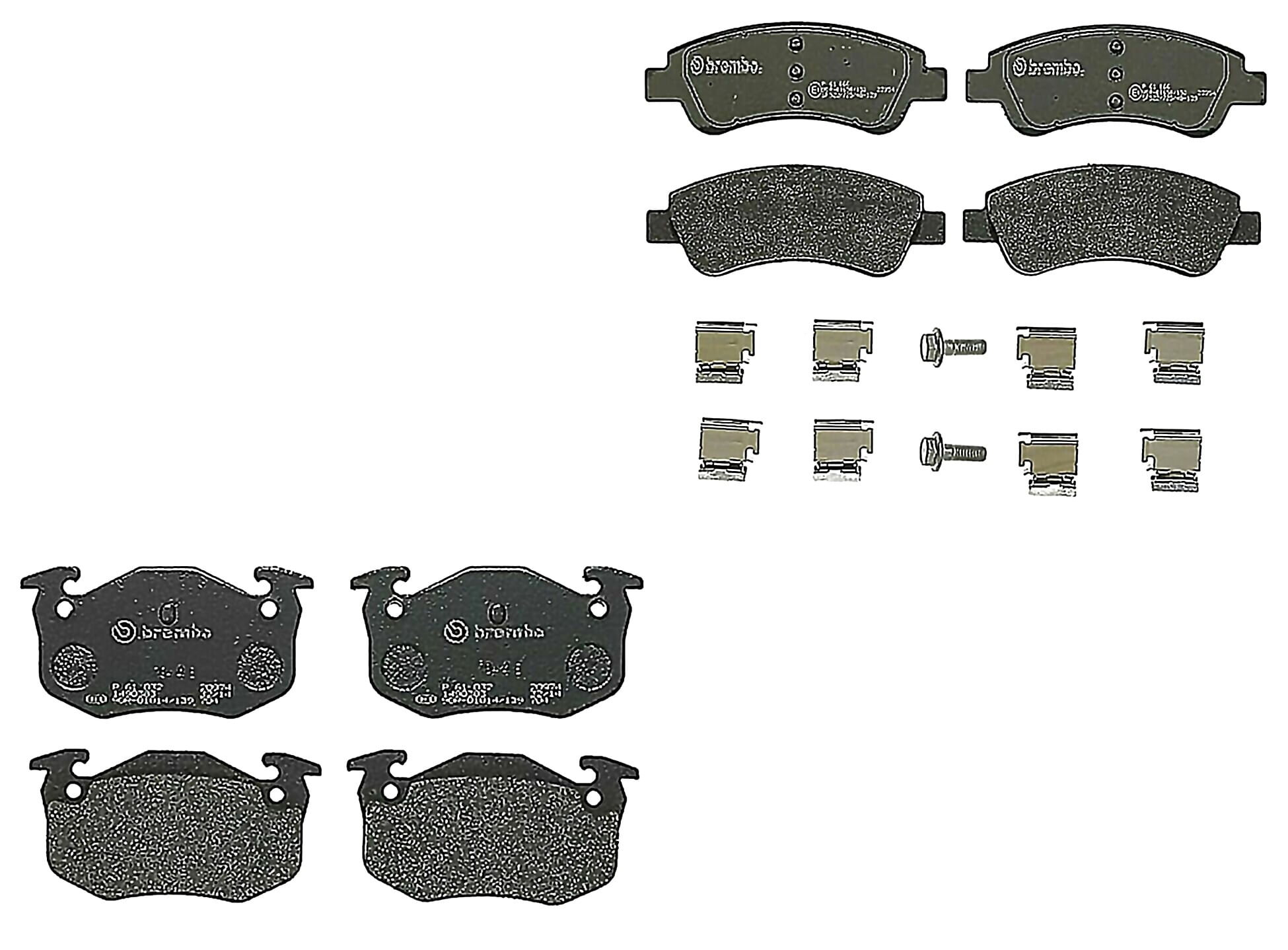 Kit De Balatas Bajos Metales Delanteras y Traseras