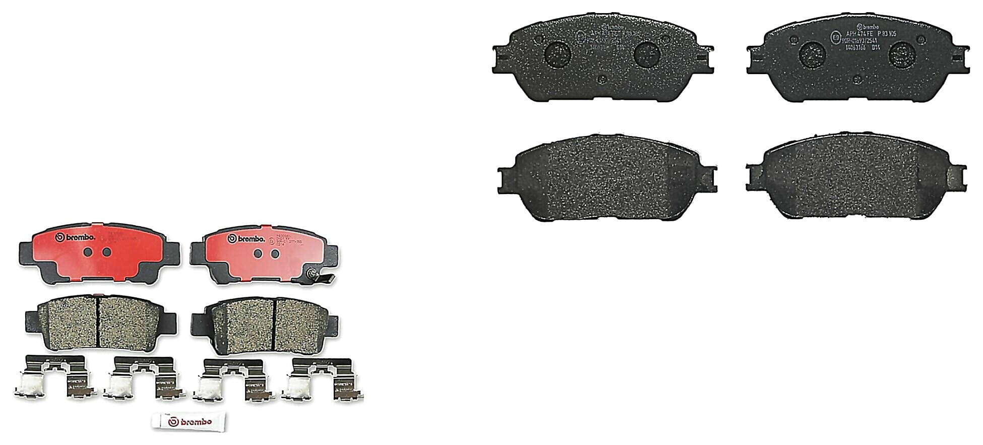 Kit De Balatas Bajos Metales Delanteras y Traseras