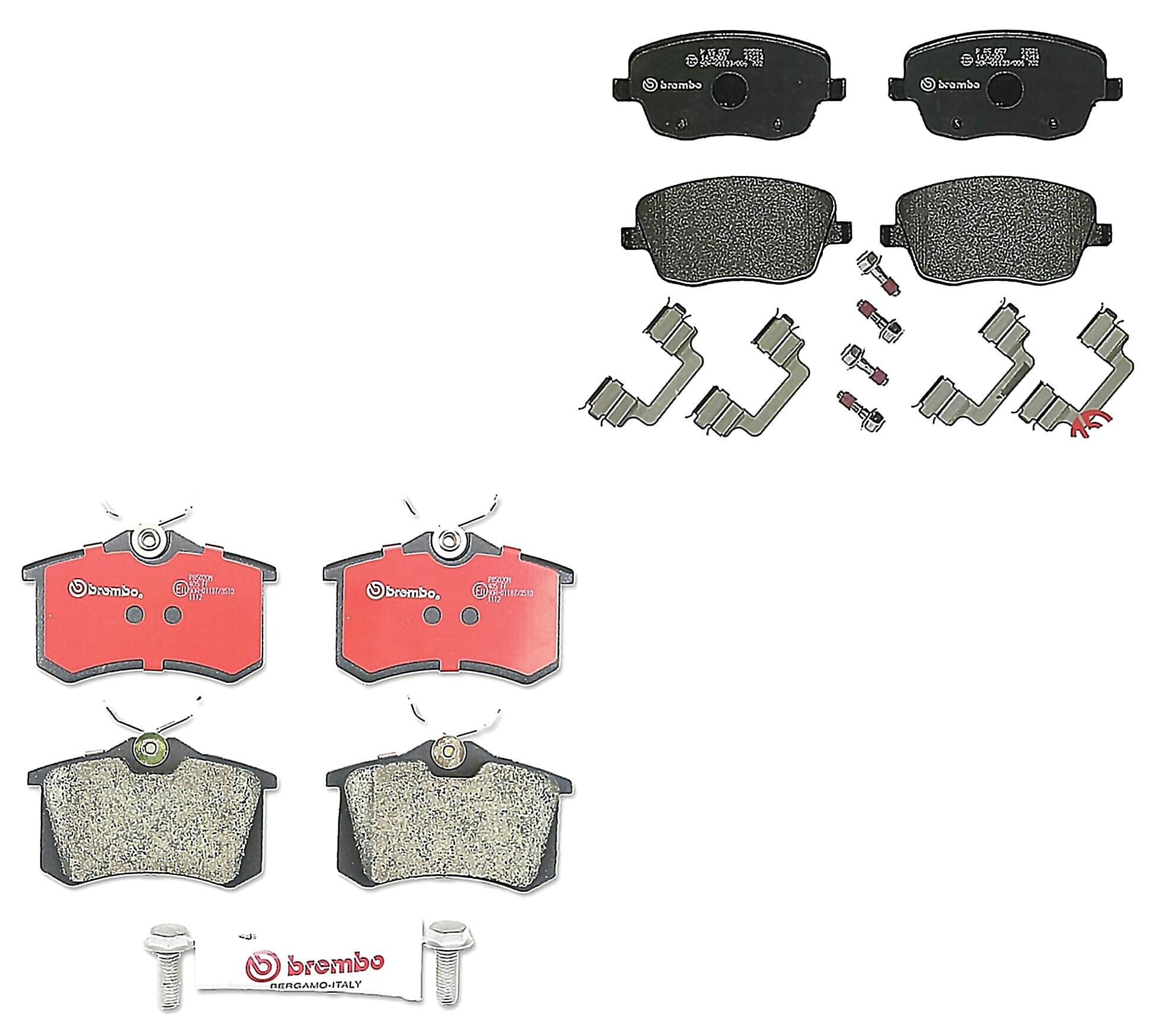 Kit De Balatas Bajos Metales Delanteras y Traseras