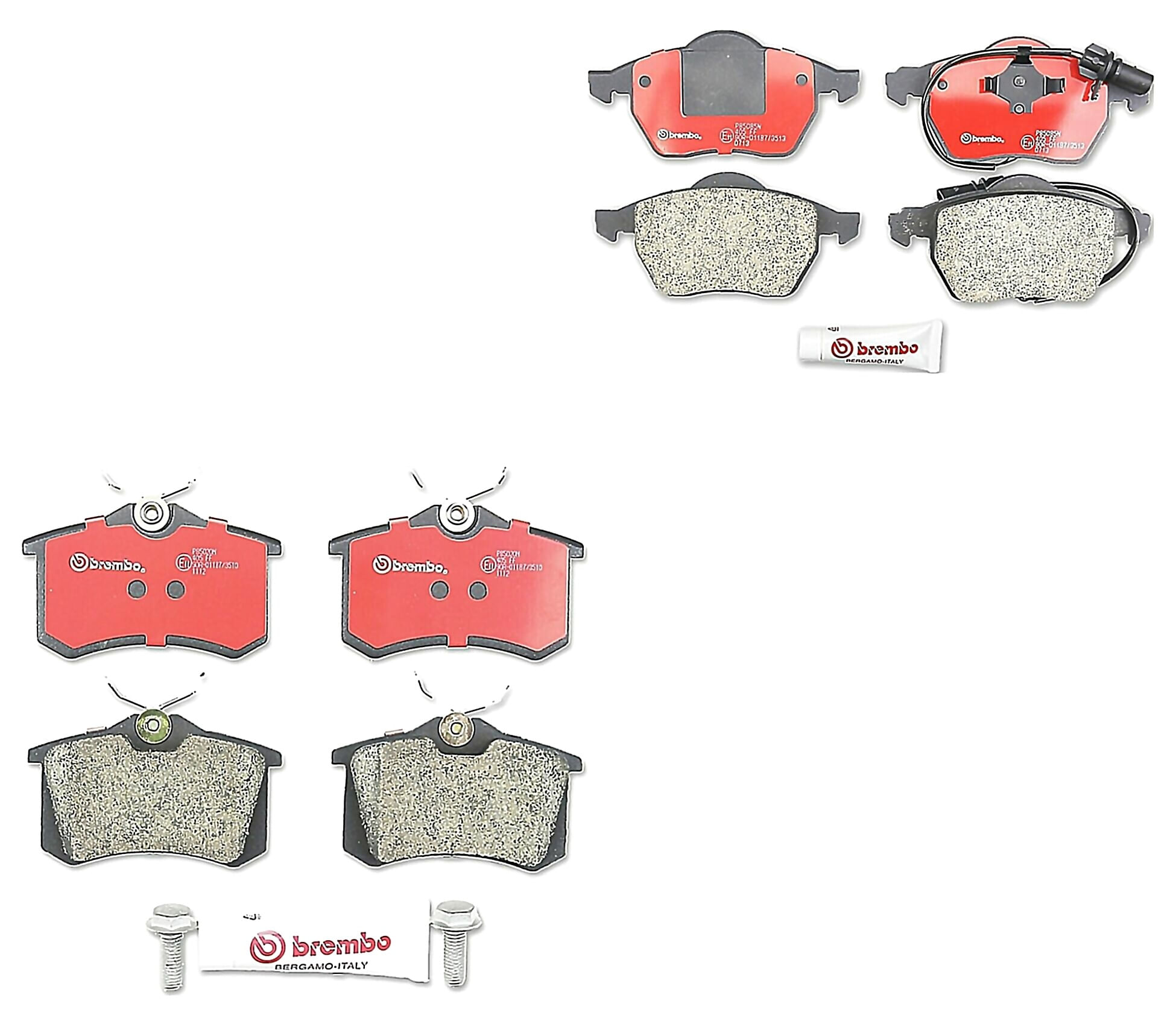 Kit De Balatas Bajos Metales Delanteras y Traseras
