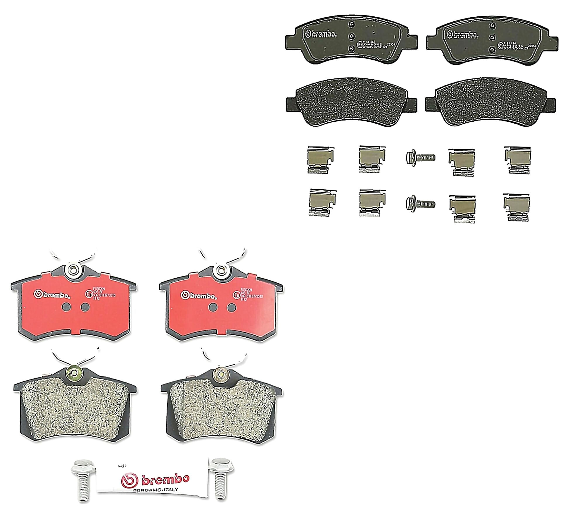 Kit De Balatas Bajos Metales Delanteras y Traseras