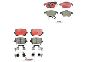 Kit De Balatas Bajos Metales Delanteras y Traseras
