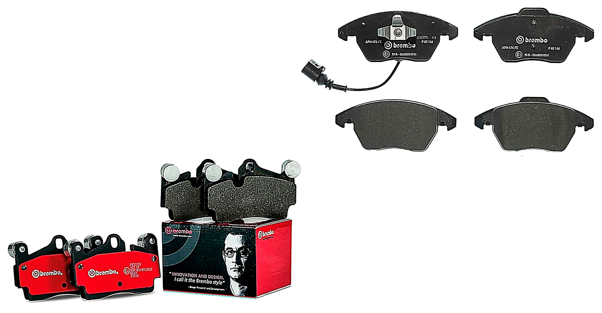 Kit De Balatas Bajos Metales Delanteras y Traseras