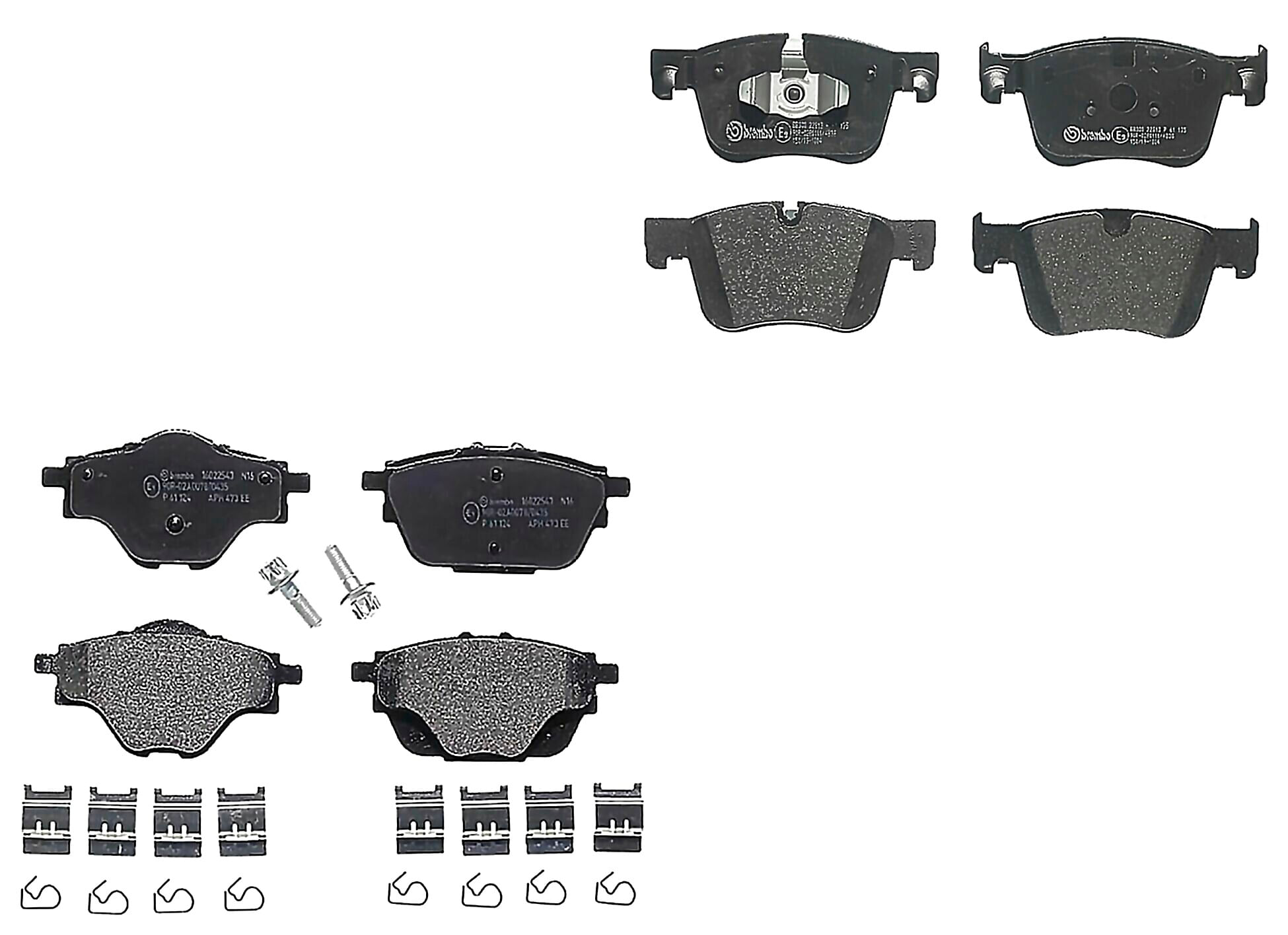 Kit De Balatas Bajos Metales Delanteras y Traseras