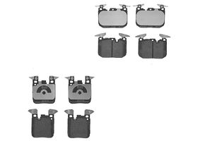 Kit De Balatas Bajos Metales Delanteras y Traseras