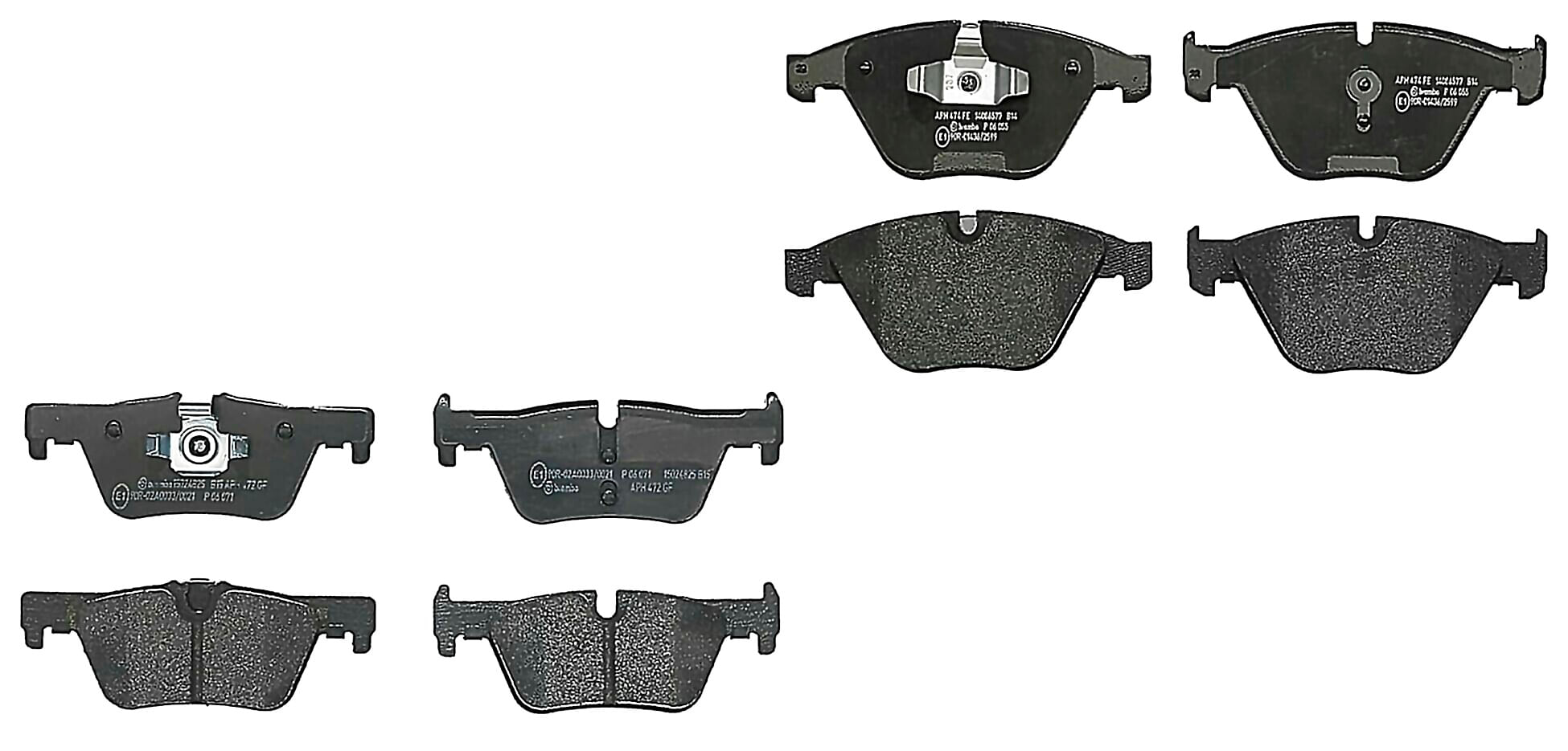 Kit De Balatas Bajos Metales Delanteras y Traseras