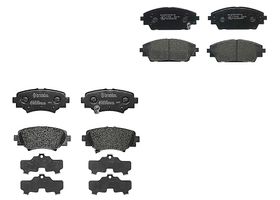 Kit De Balatas Bajos Metales Delanteras y Traseras