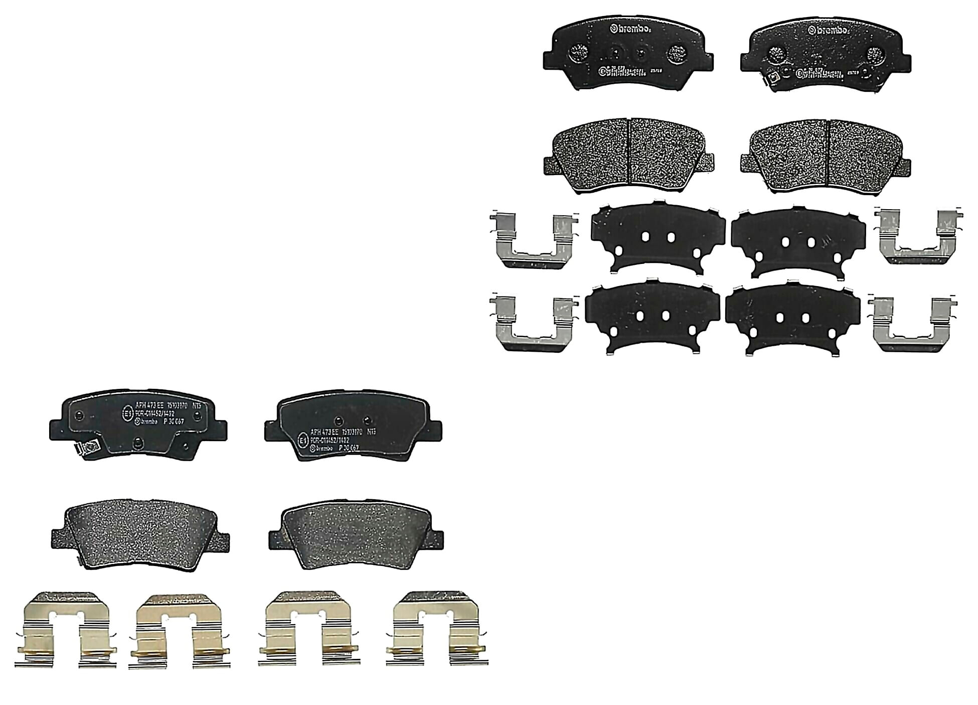 Kit De Balatas Bajos Metales Delanteras y Traseras