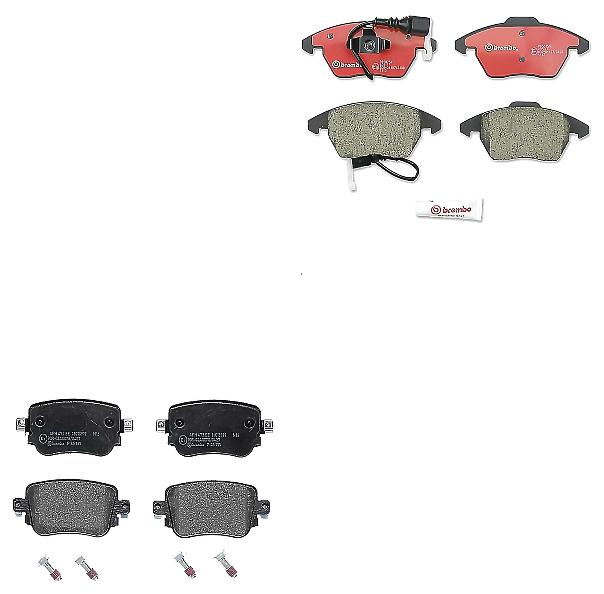 Kit De Balatas Bajos Metales Delanteras y Traseras