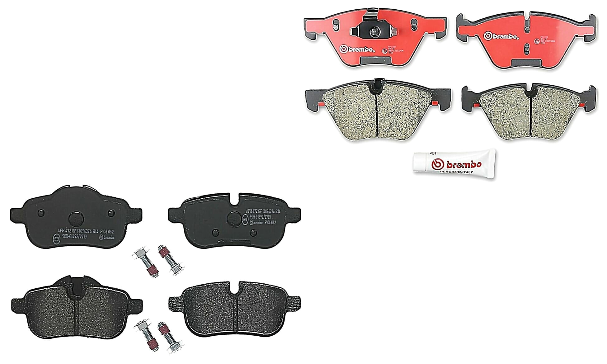 Kit De Balatas Bajos Metales Delanteras y Traseras