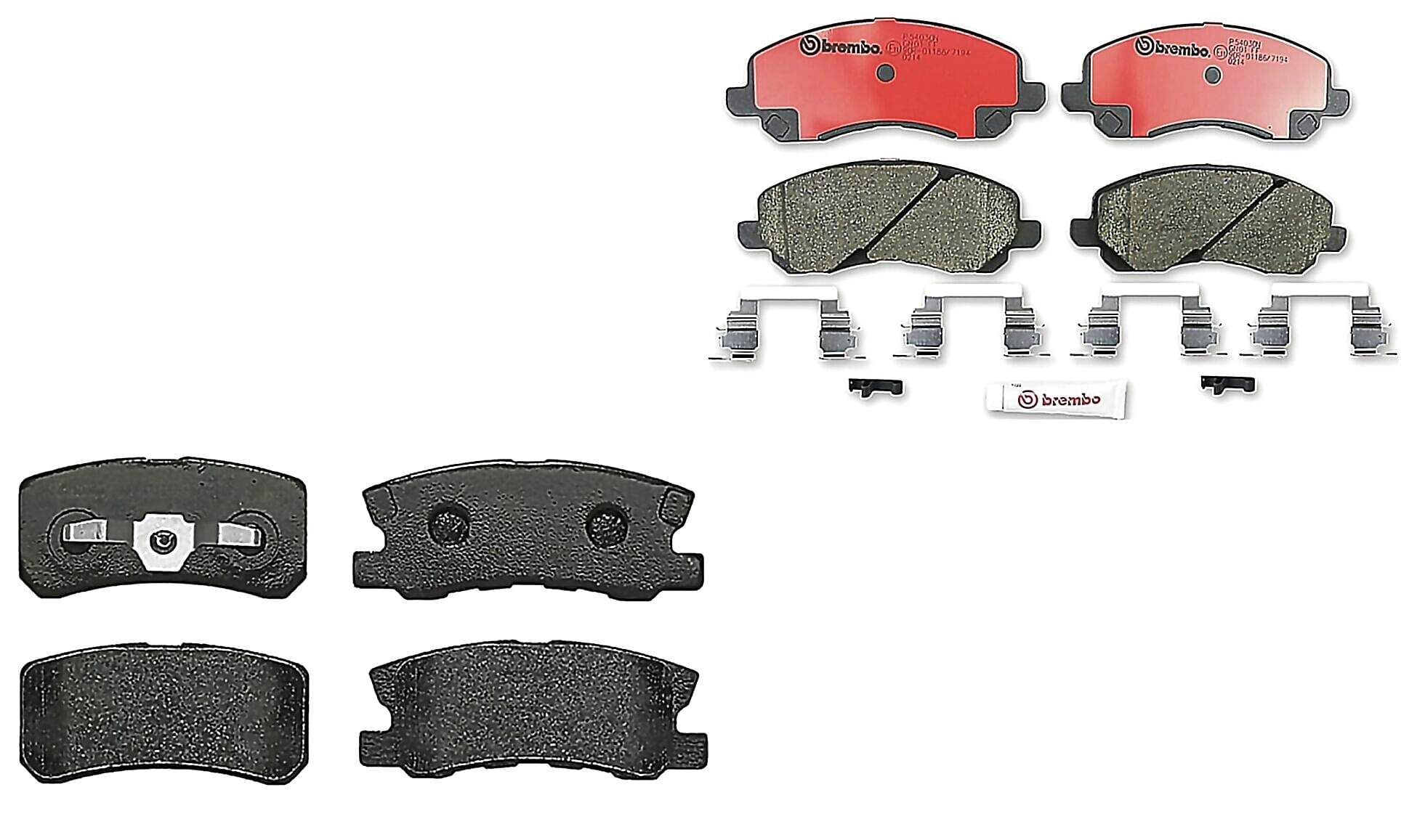Kit De Balatas Bajos Metales Delanteras y Traseras