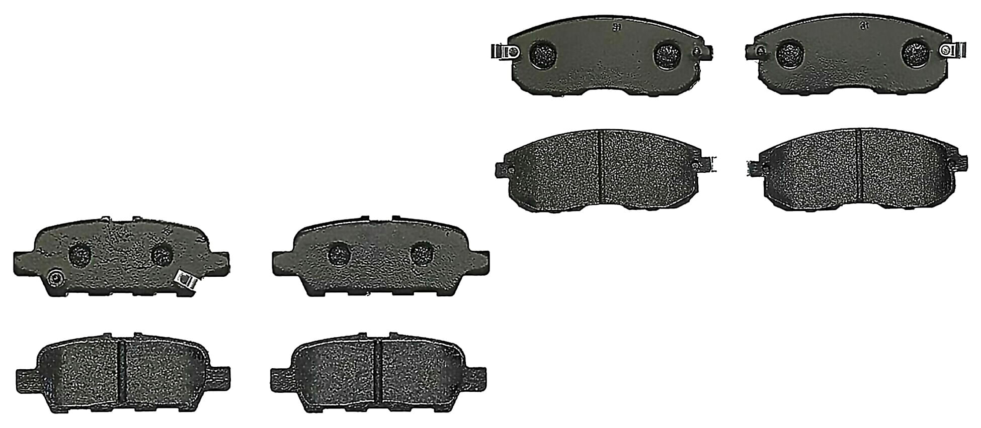 Kit De Balatas Bajos Metales Delanteras y Traseras