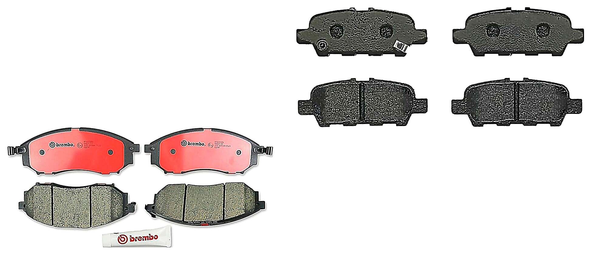 Kit De Balatas Bajos Metales Delanteras y Traseras