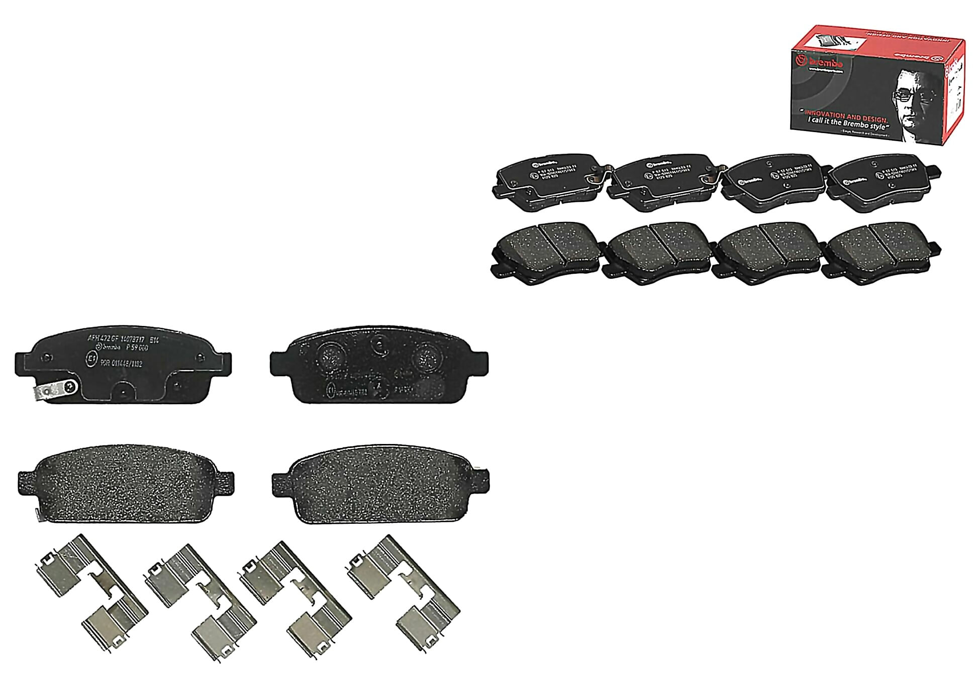 Kit De Balatas Bajos Metales Delanteras y Traseras