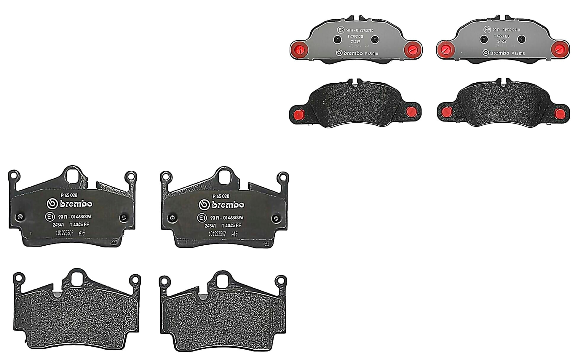 Kit De Balatas Bajos Metales Delanteras y Traseras