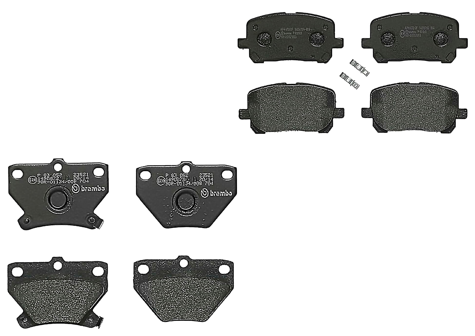 Kit De Balatas Bajos Metales Delanteras y Traseras