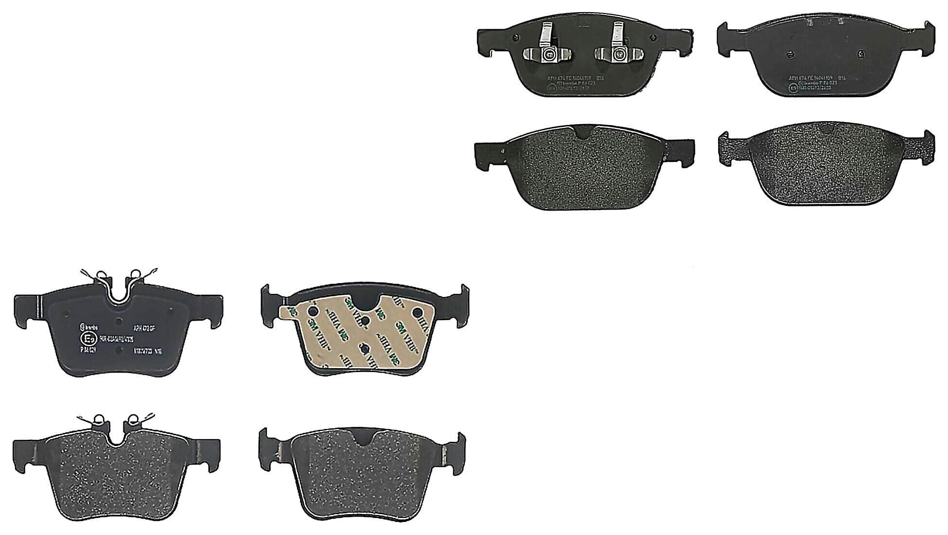 Kit De Balatas Bajos Metales Delanteras y Traseras