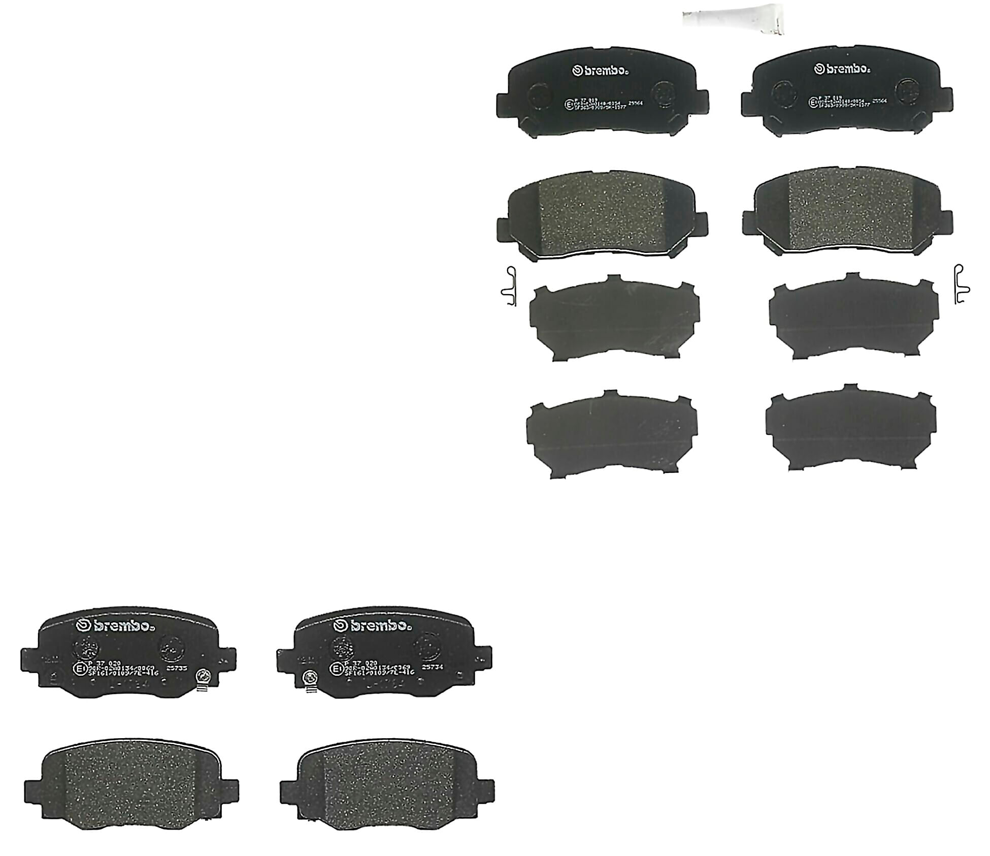 Kit De Balatas Bajos Metales Delanteras y Traseras