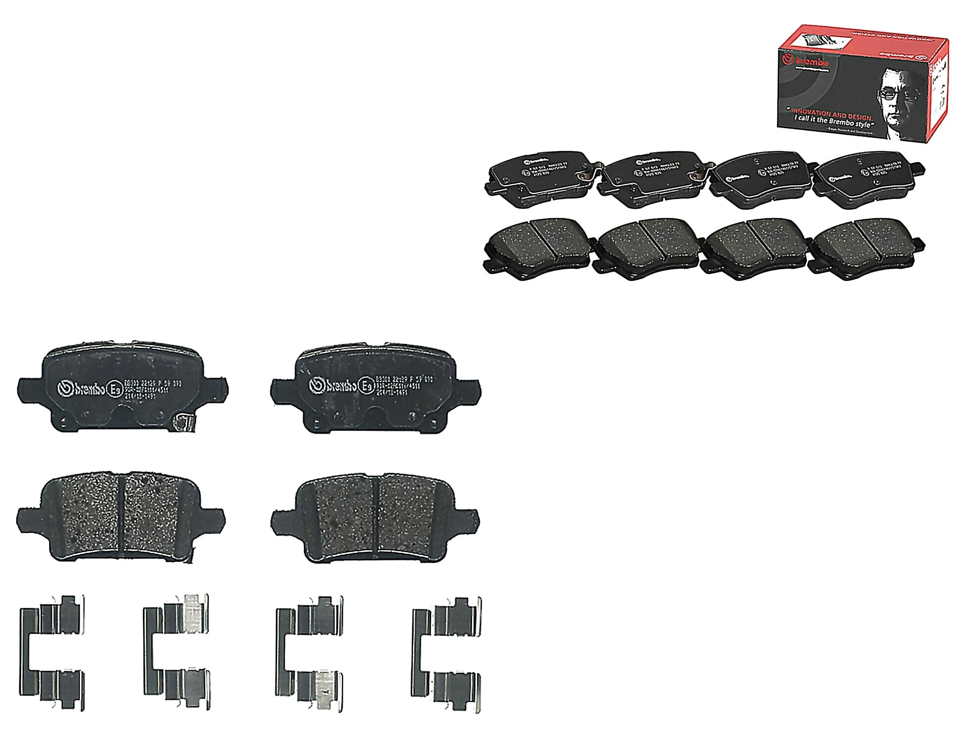 Kit De Balatas Bajos Metales Delanteras y Traseras