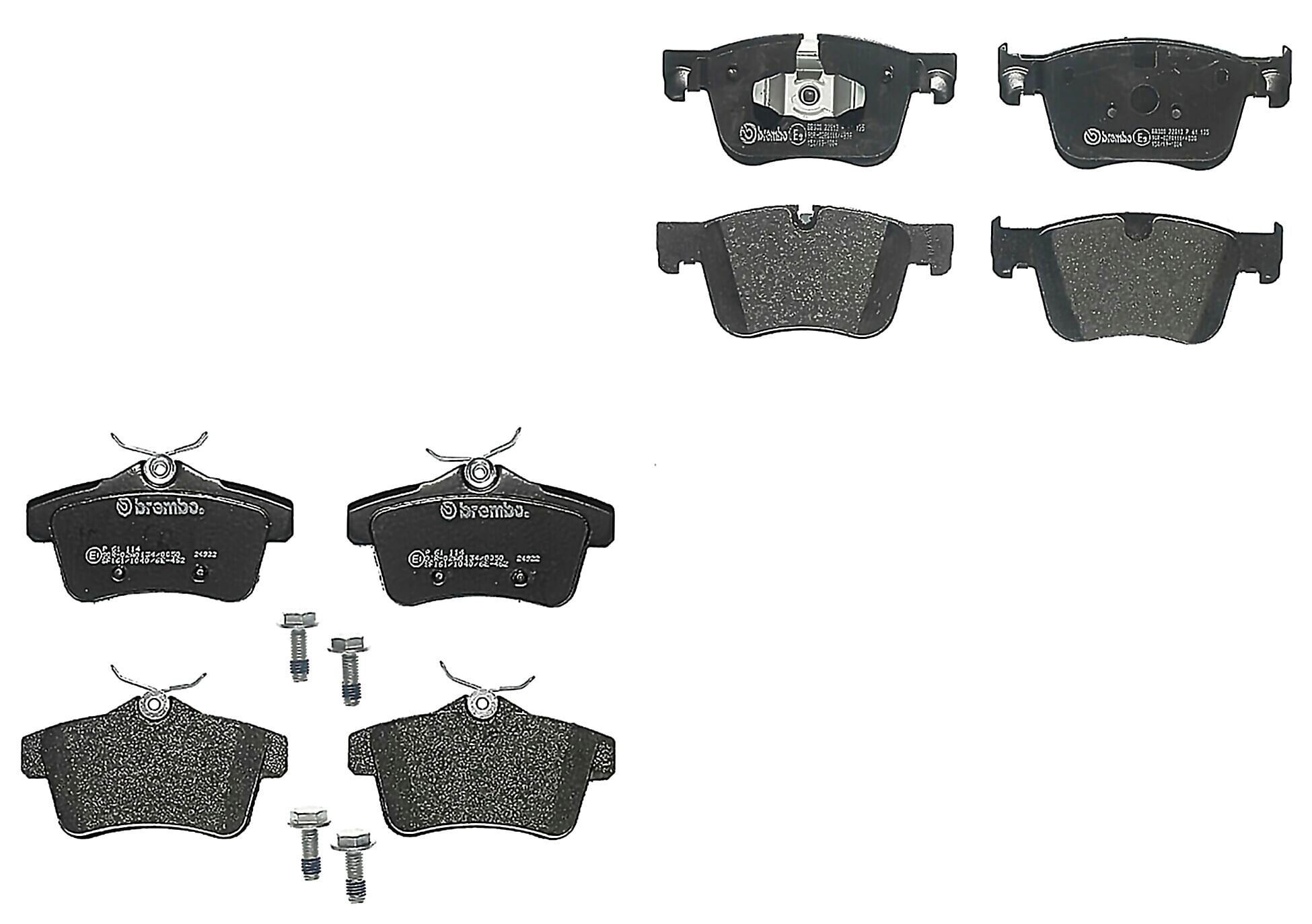 Kit De Balatas Bajos Metales Delanteras y Traseras