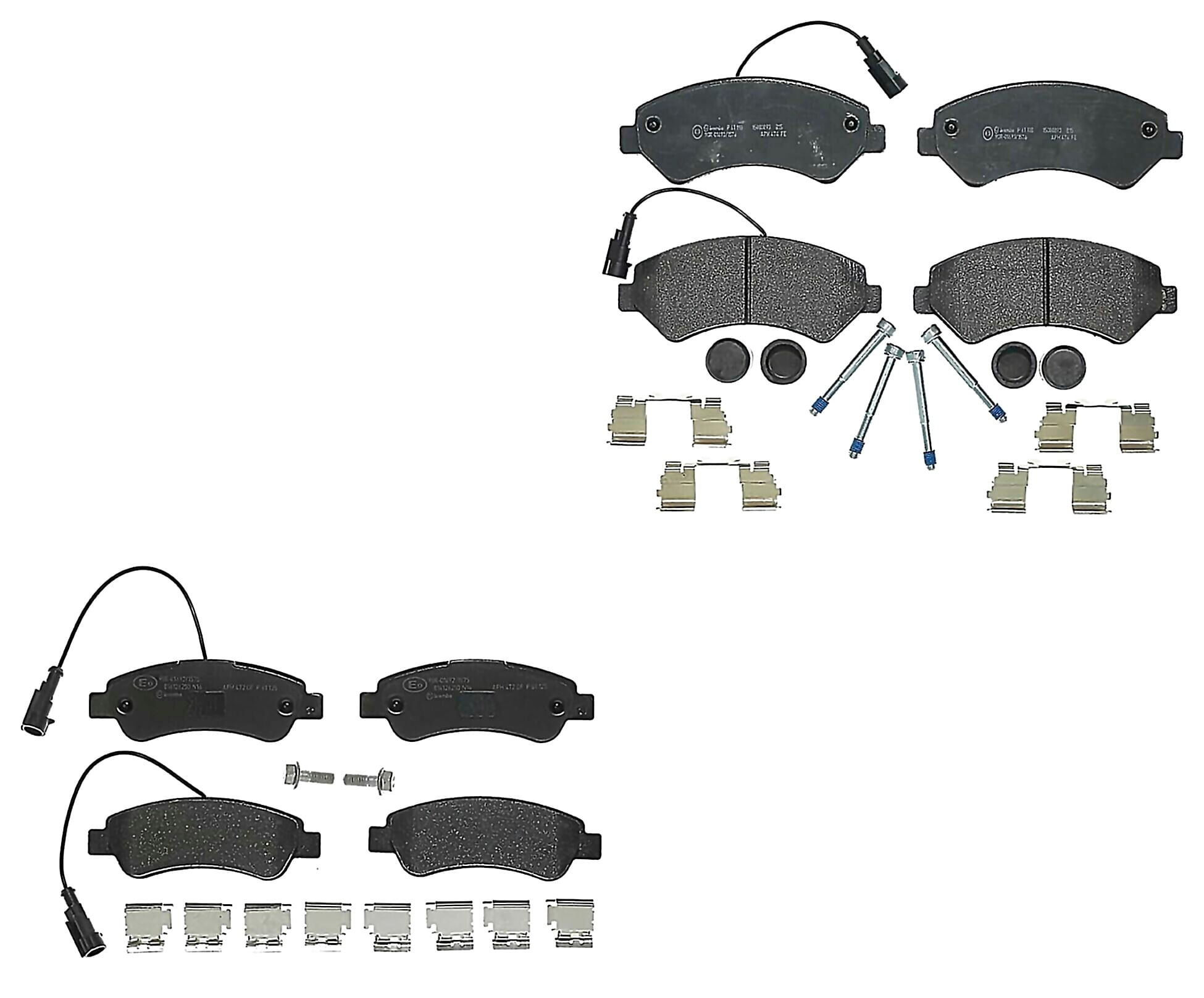 Kit De Balatas Bajos Metales Delanteras y Traseras