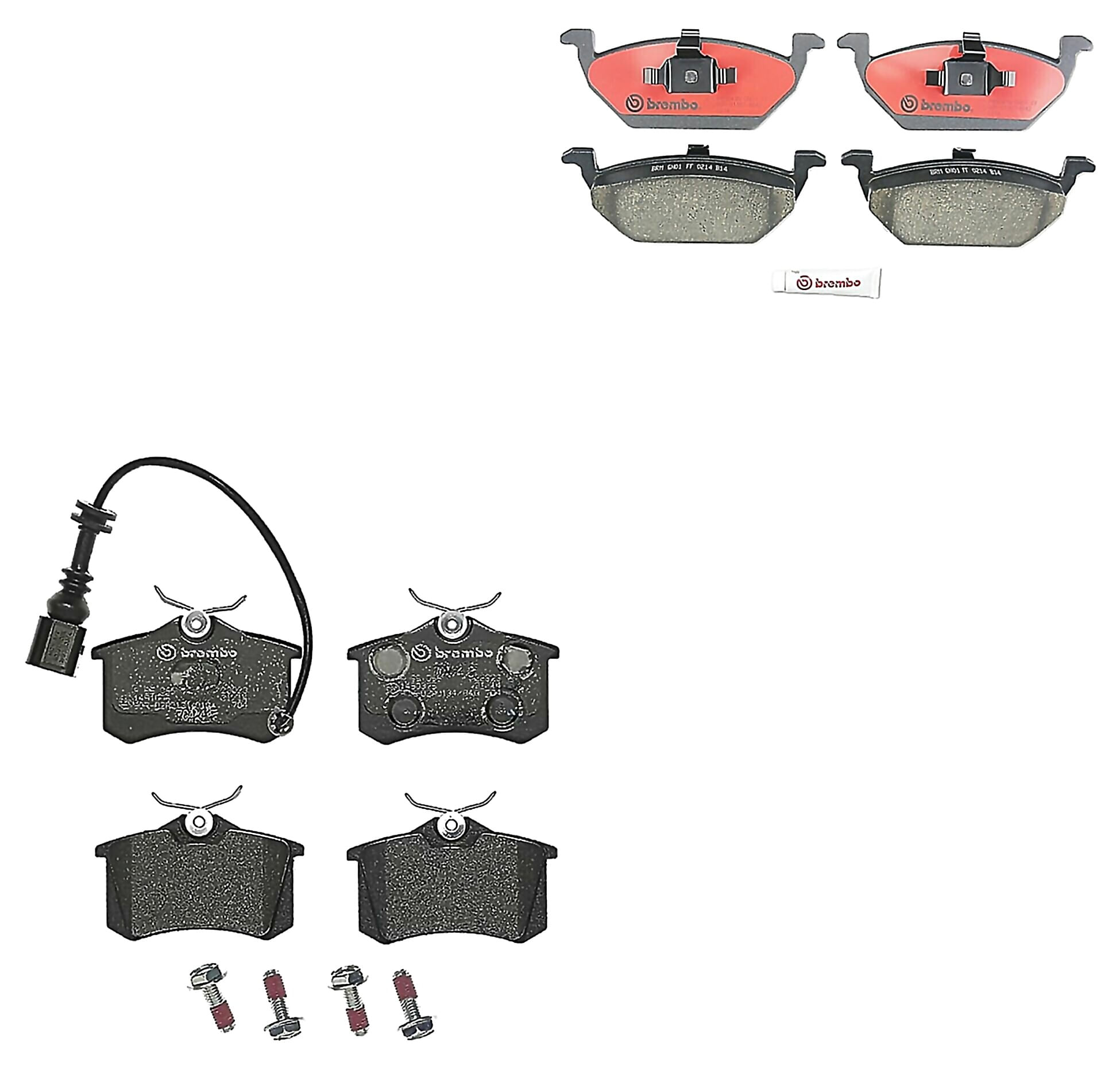 Kit De Balatas Bajos Metales Delanteras y Traseras