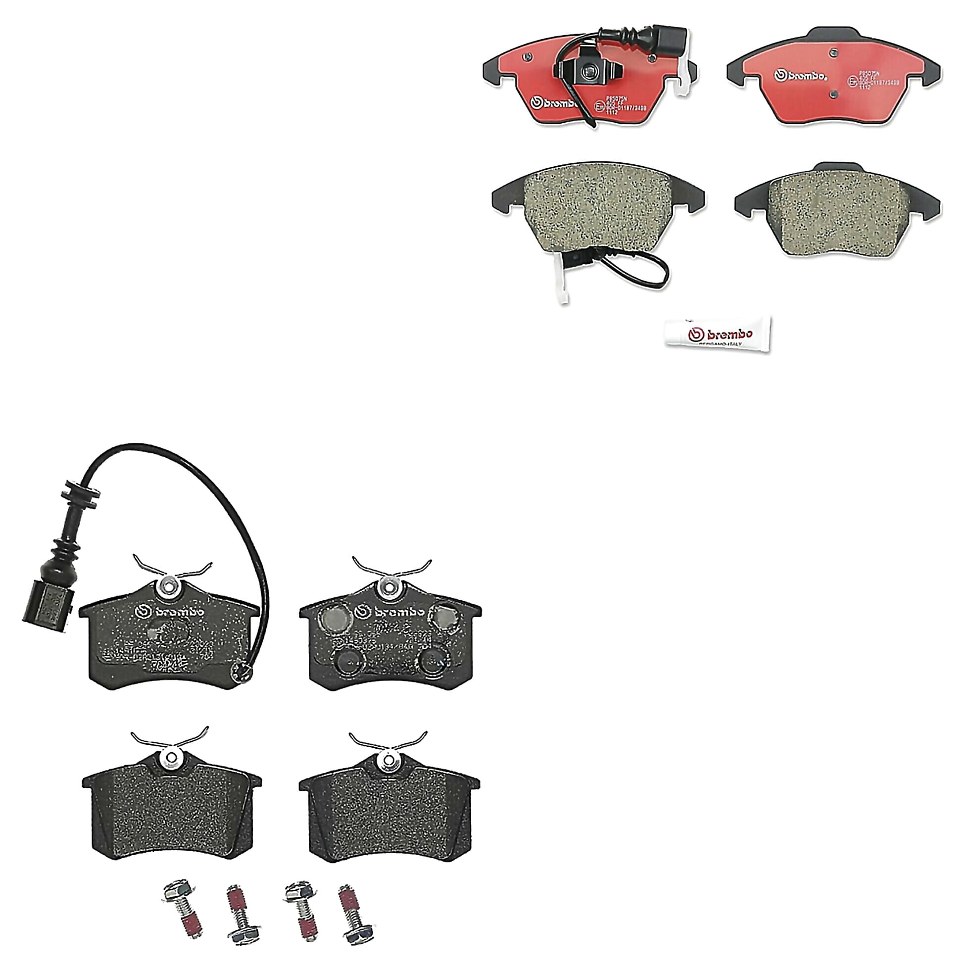 Kit De Balatas Bajos Metales Delanteras y Traseras
