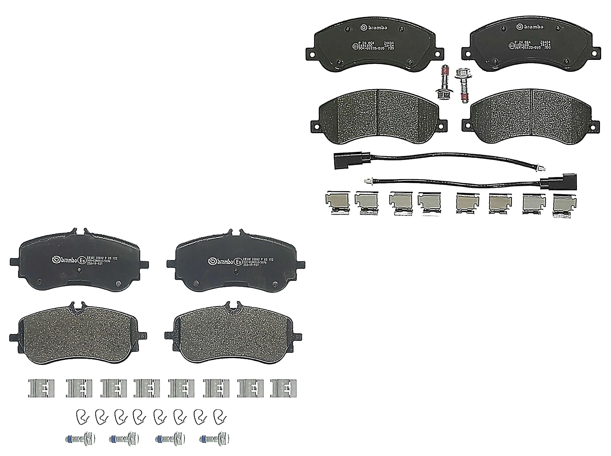 Kit De Balatas Bajos Metales Delanteras y Traseras