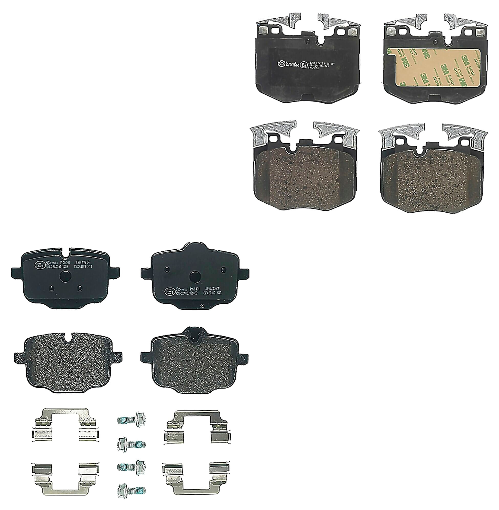 Kit De Balatas Bajos Metales Delanteras y Traseras