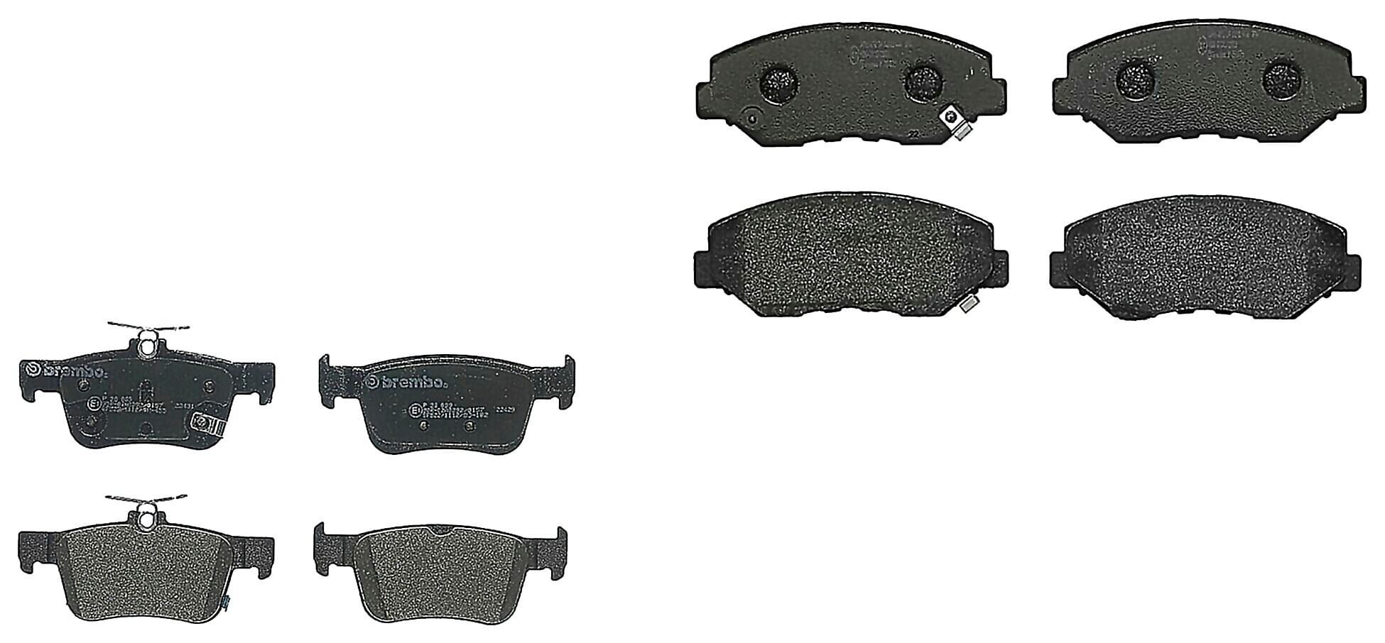 Kit De Balatas Bajos Metales Delanteras y Traseras