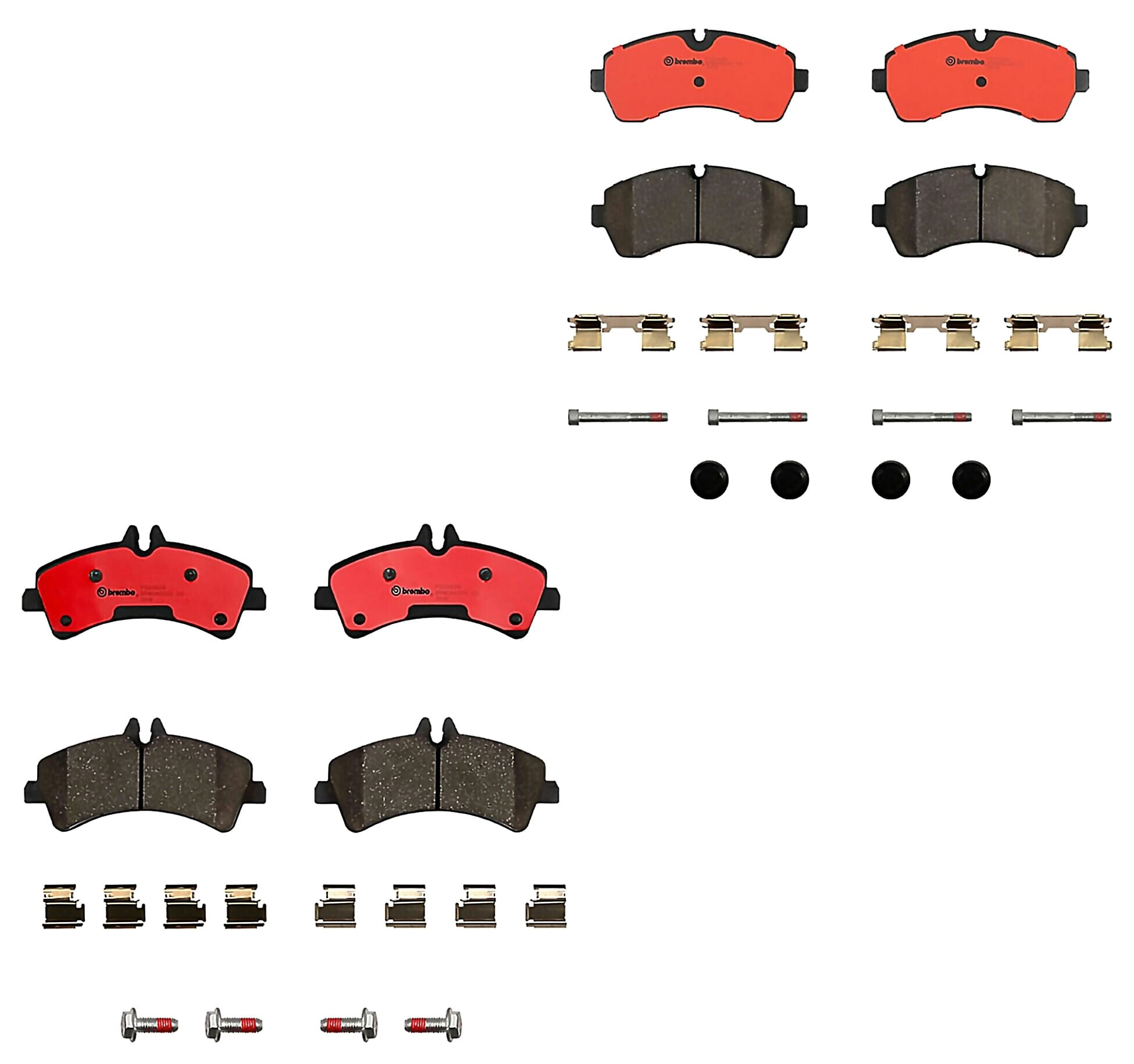 Kit De Balatas Ceramicas Delanteras y Traseras