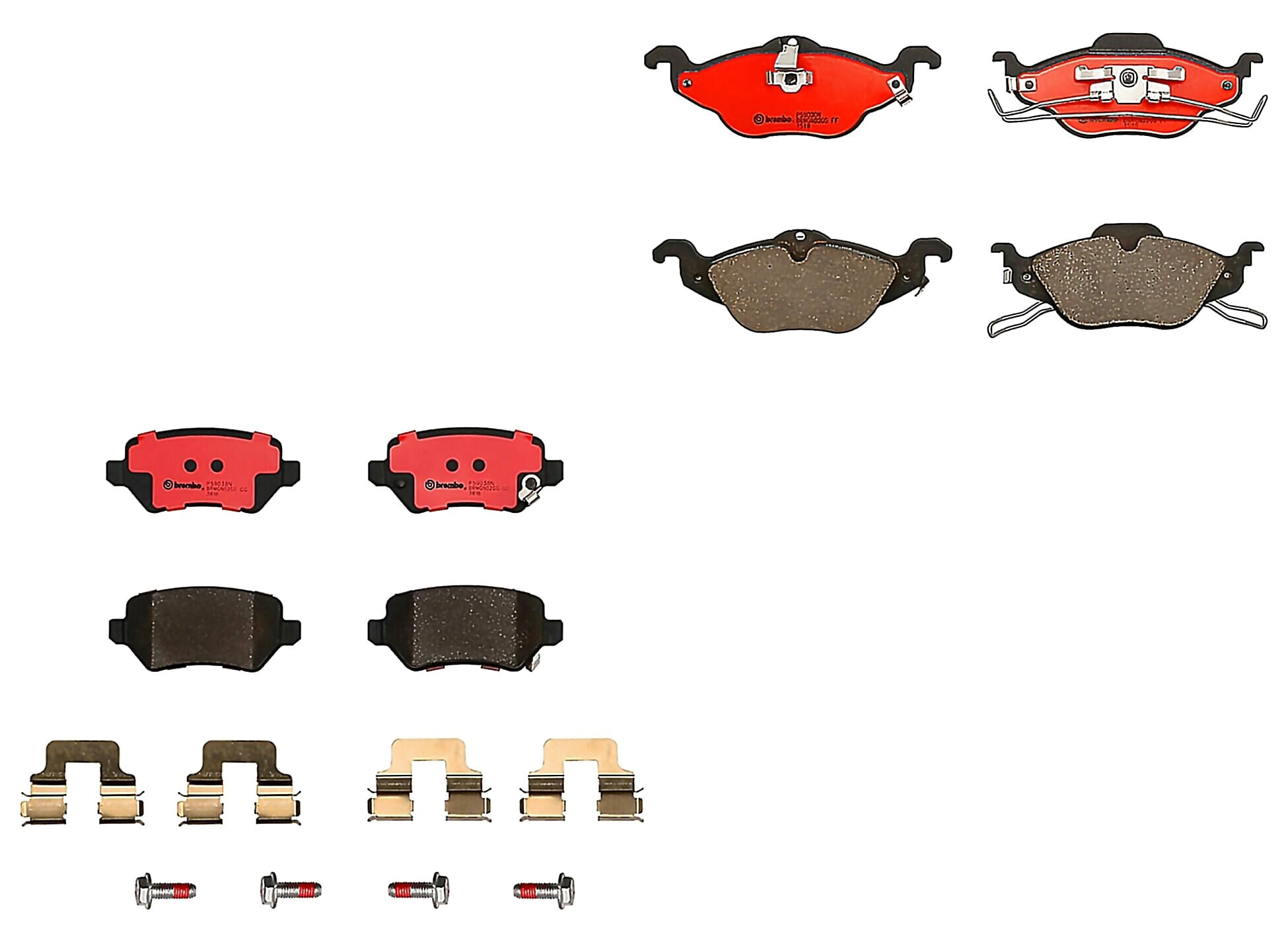 Kit De Balatas Ceramicas Delanteras y Traseras