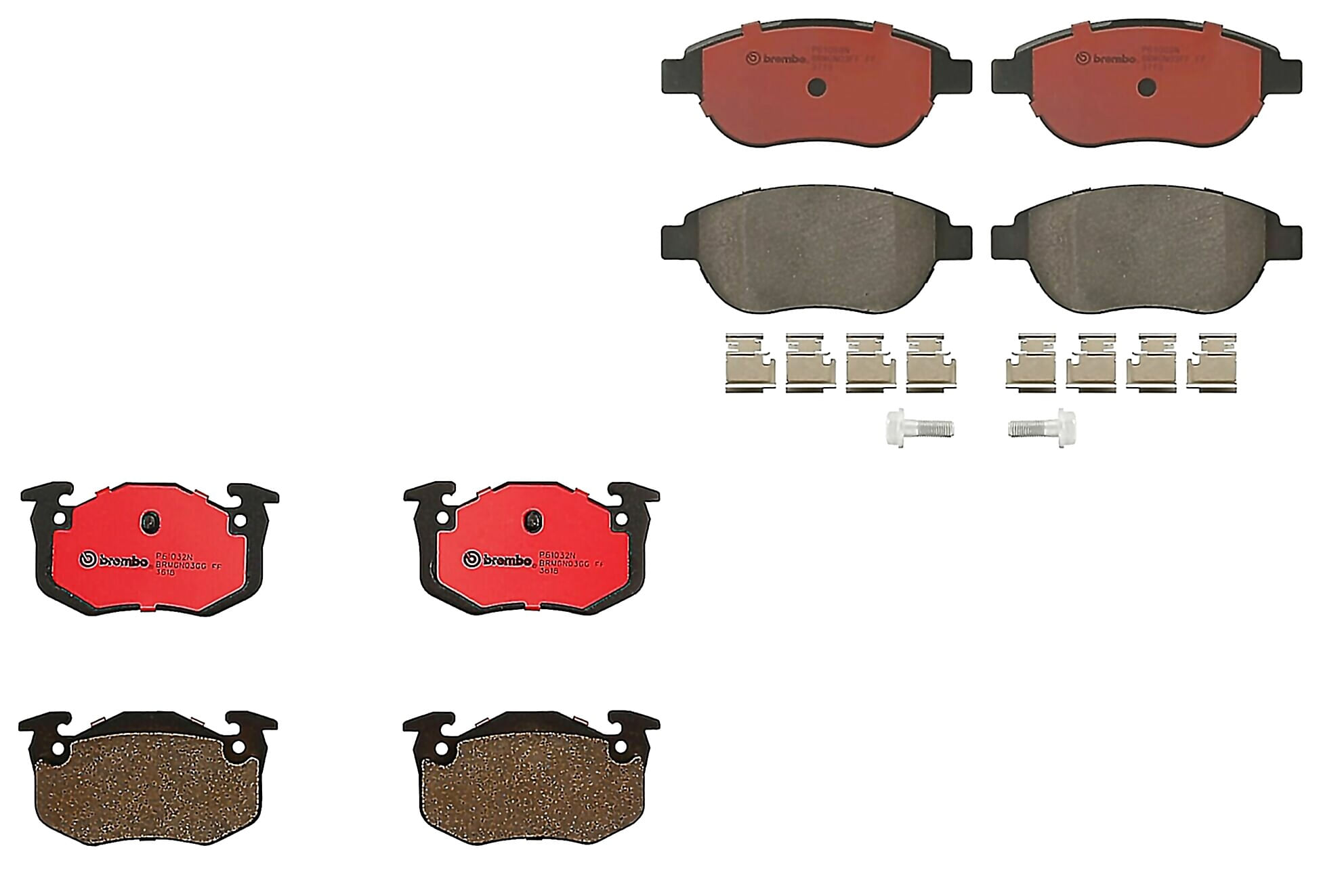 Kit De Balatas Ceramicas Delanteras y Traseras