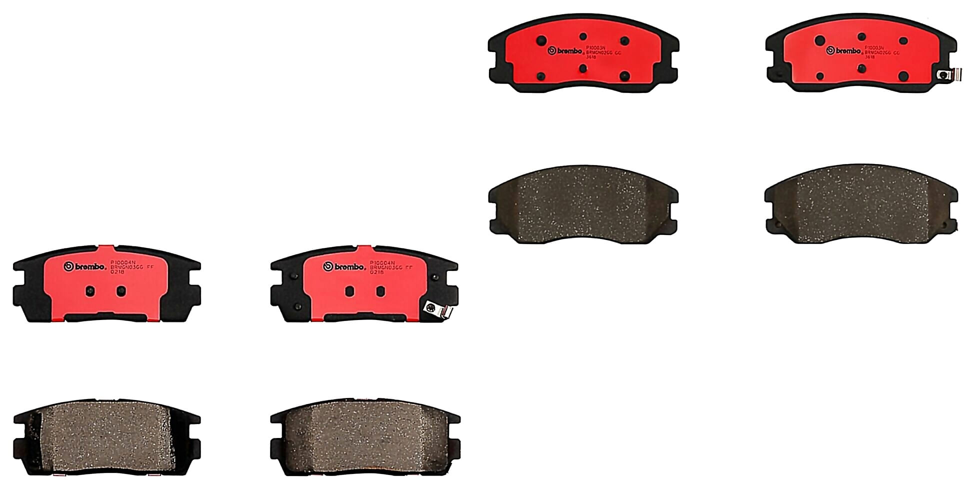 Kit De Balatas Ceramicas Delanteras y Traseras