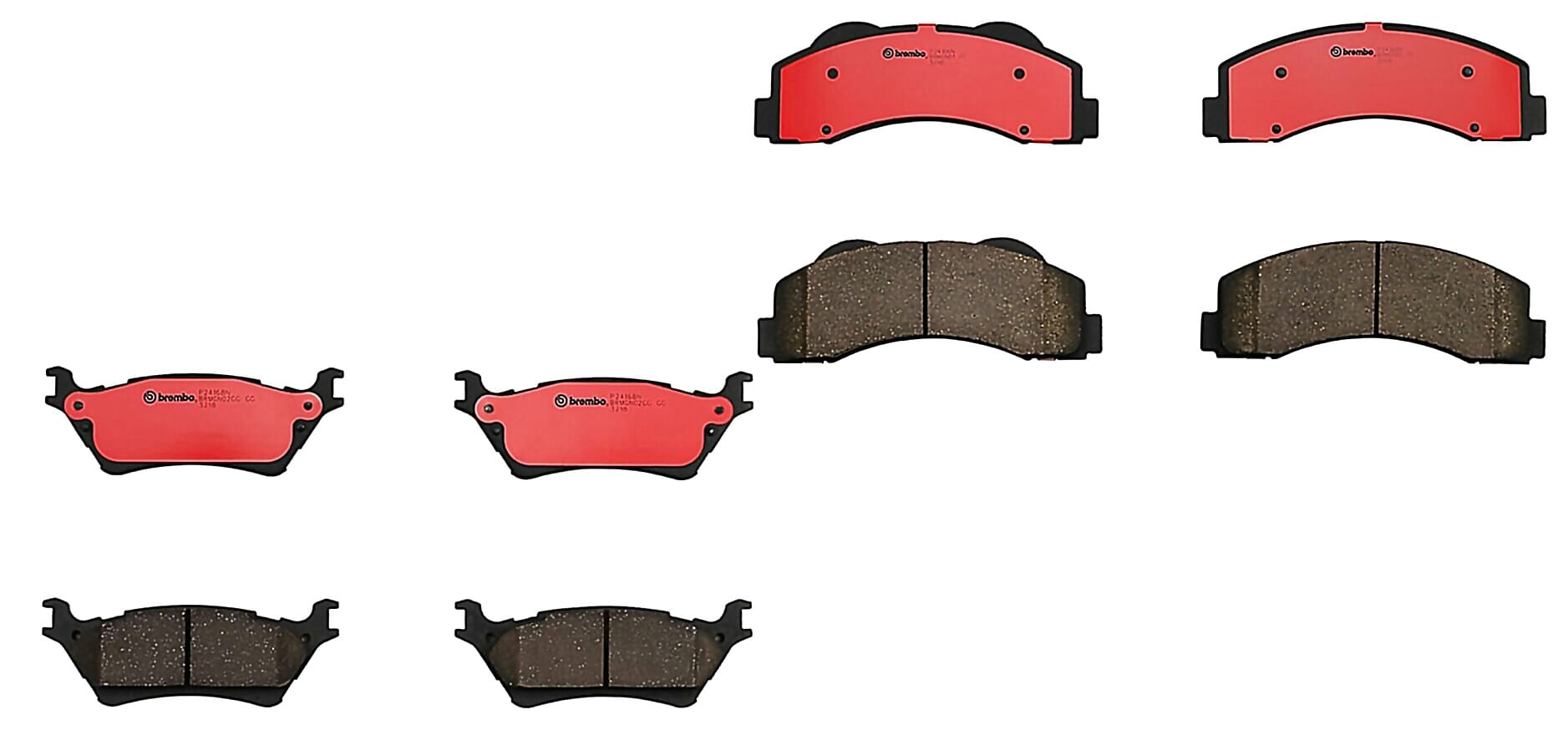 Kit De Balatas Ceramicas Delanteras y Traseras