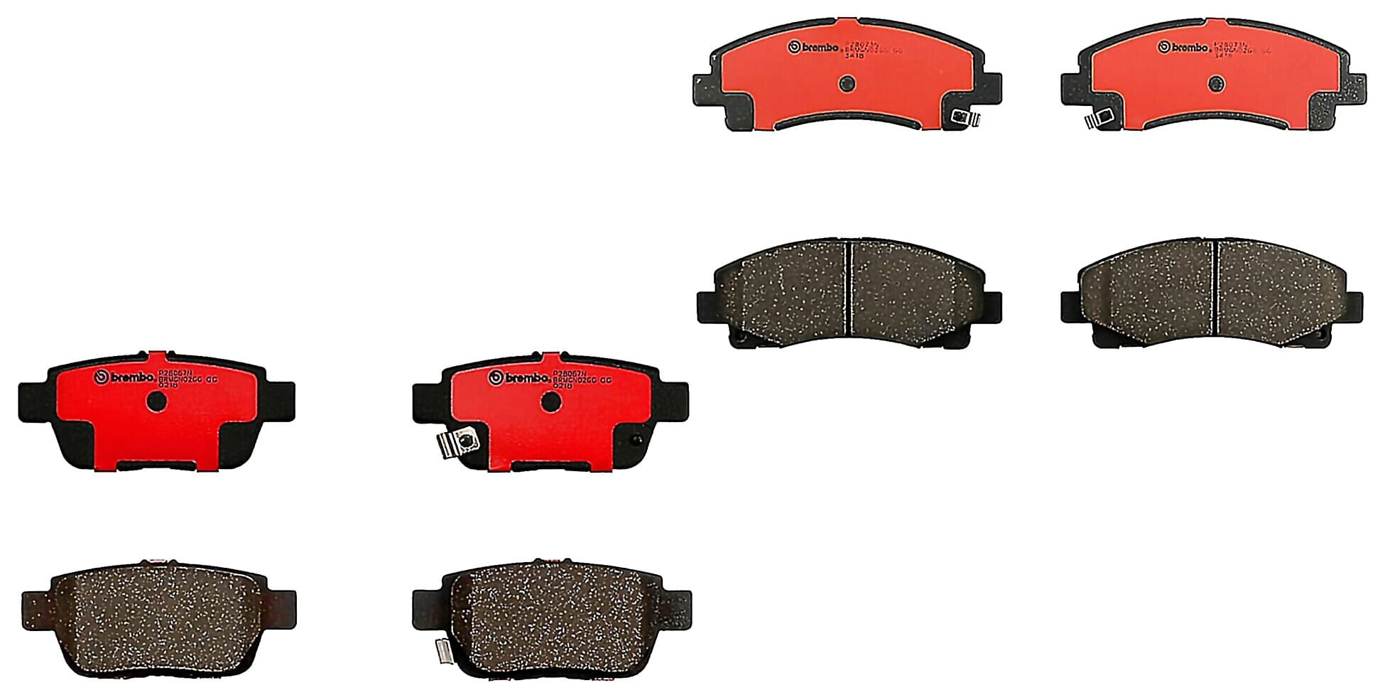 Kit De Balatas Ceramicas Delanteras y Traseras