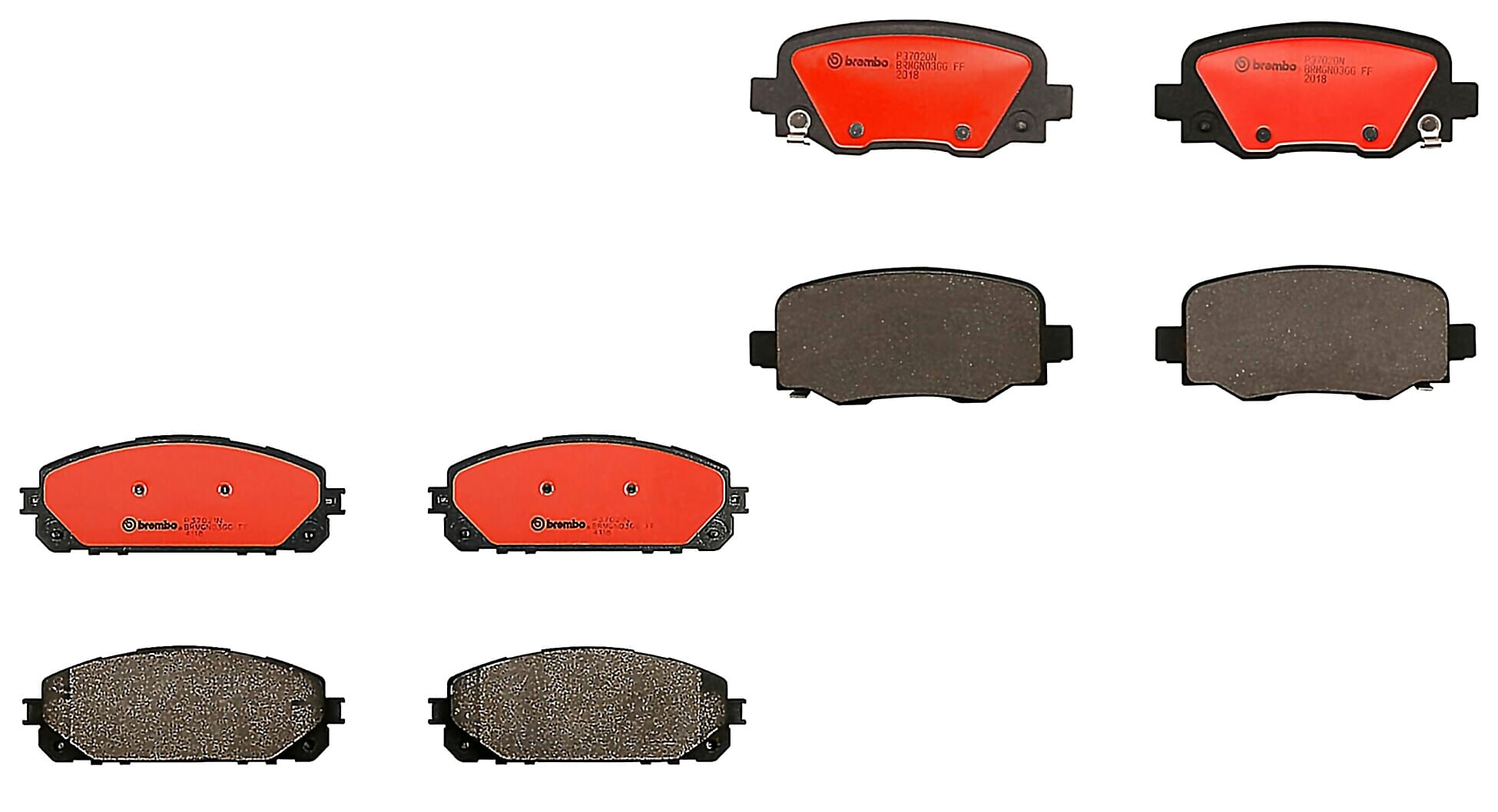 Kit De Balatas Ceramicas Delanteras y Traseras