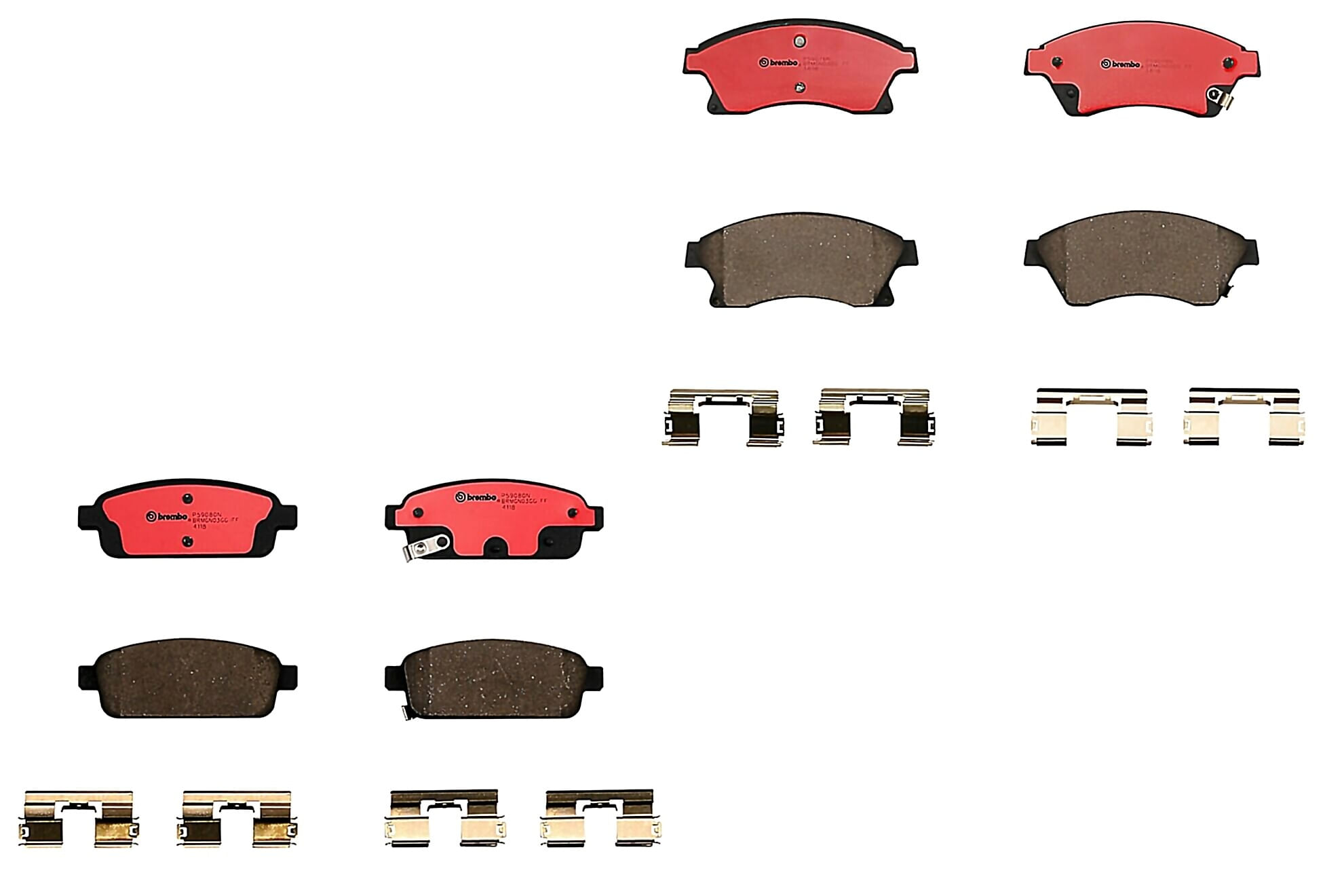 Kit De Balatas Ceramicas Delanteras y Traseras