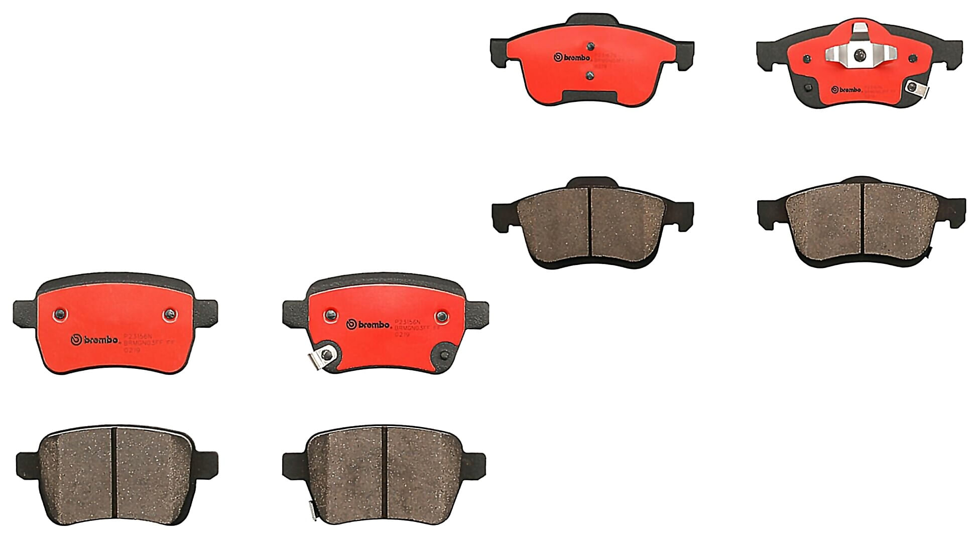 Kit De Balatas Ceramicas Delanteras y Traseras