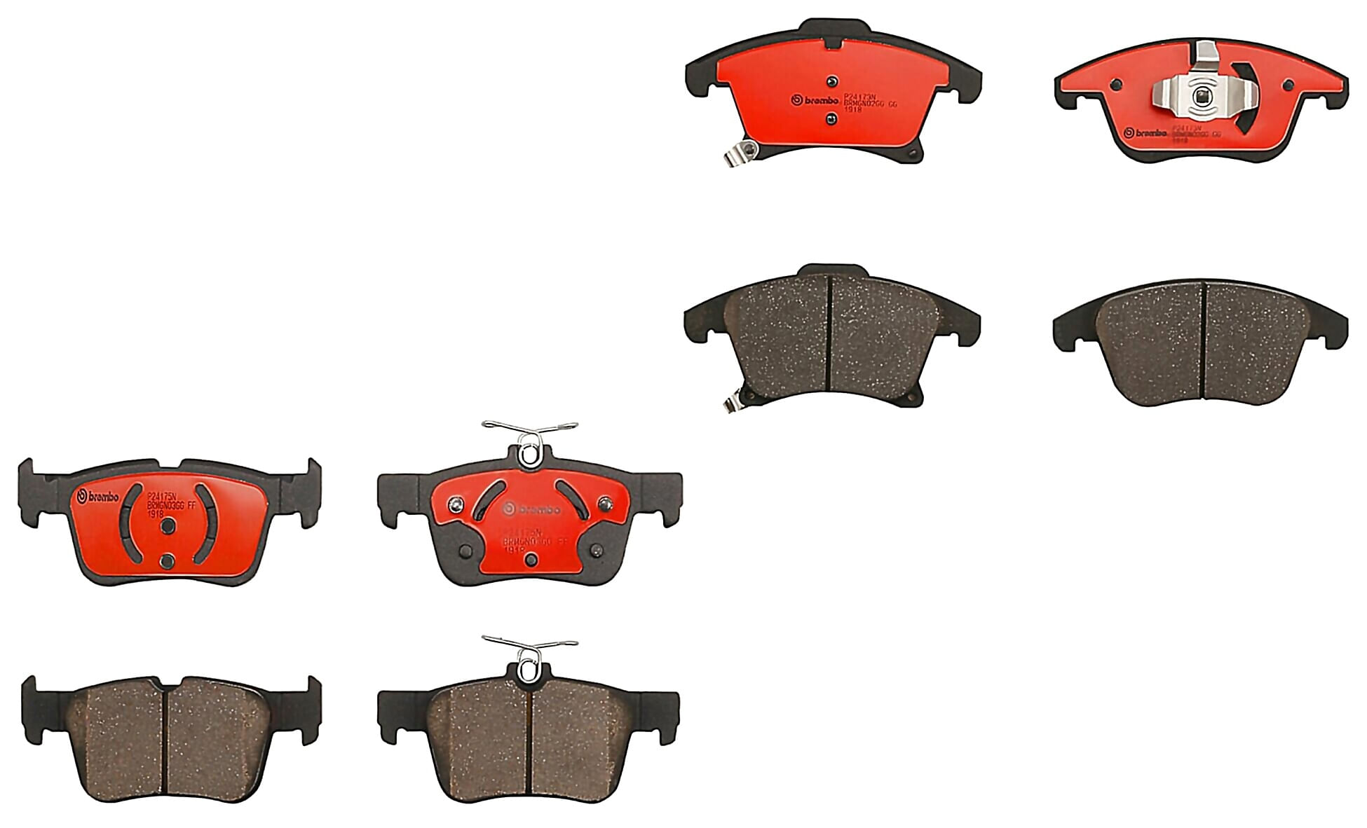 Kit De Balatas Ceramicas Delanteras y Traseras