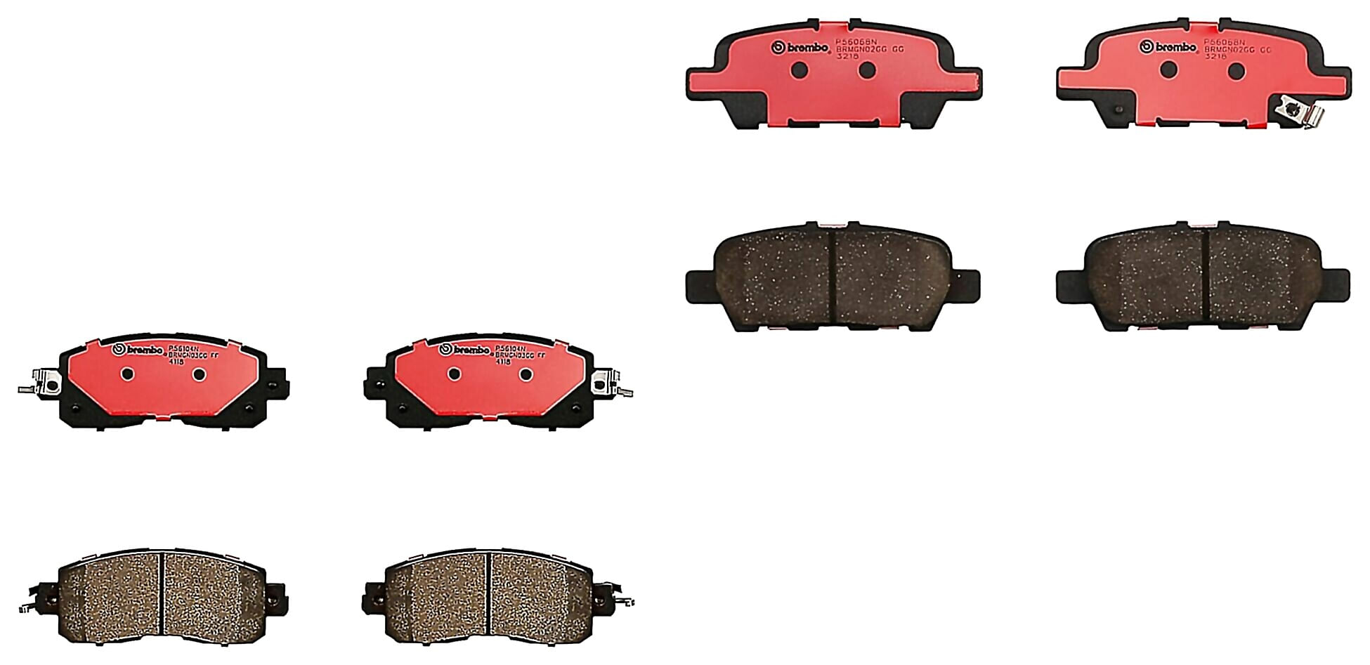 Kit De Balatas Cerámicas Delanteras y Traseras