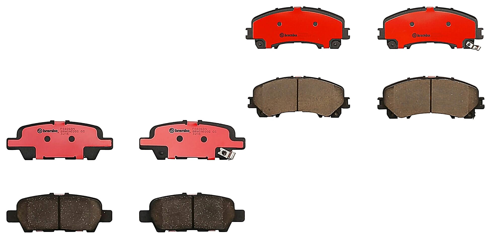 Kit De Balatas Ceramicas Delanteras y Traseras