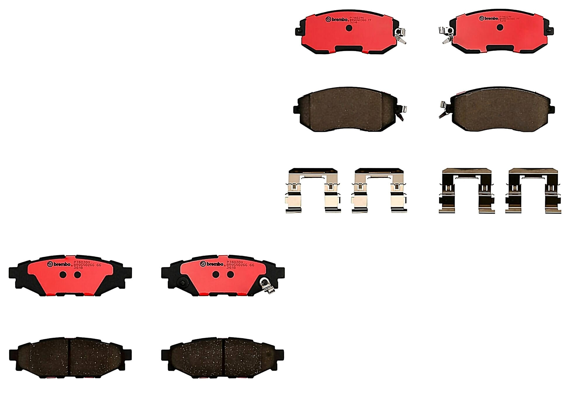 Kit De Balatas Ceramicas Delanteras y Traseras